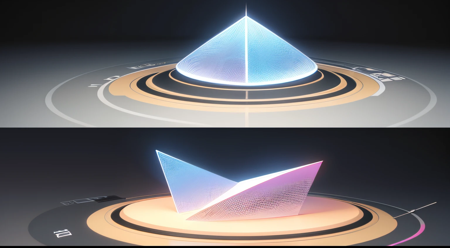 Engaging 3D visualization featuring stunning graphs、glinting