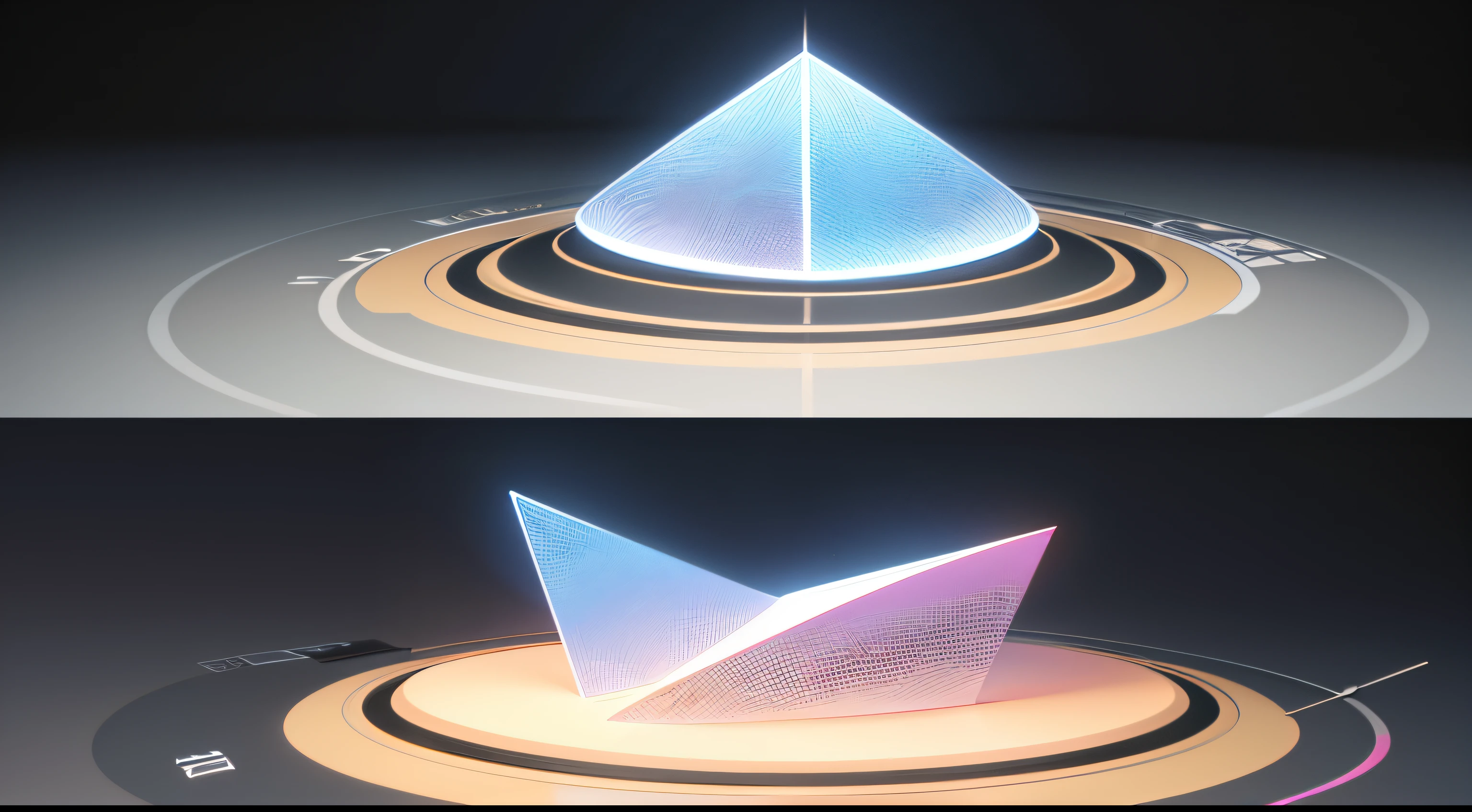 Engaging 3D visualization featuring stunning graphs、glinting