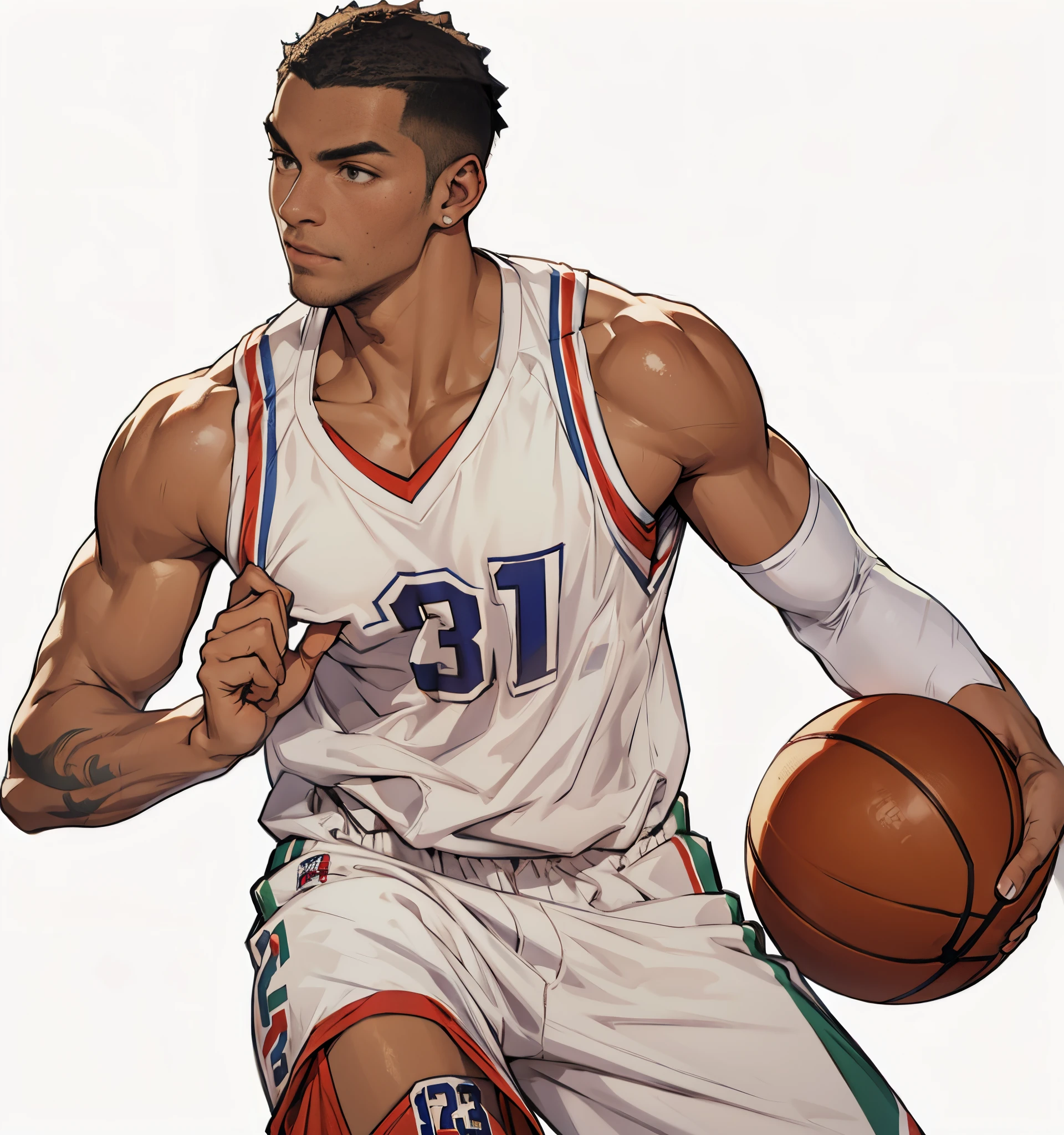 The number 23 on the jersey,