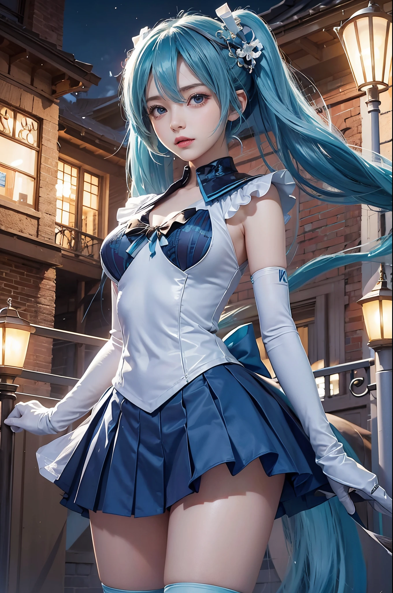 Hatsune miku, realistic, blue hair, ultra detai