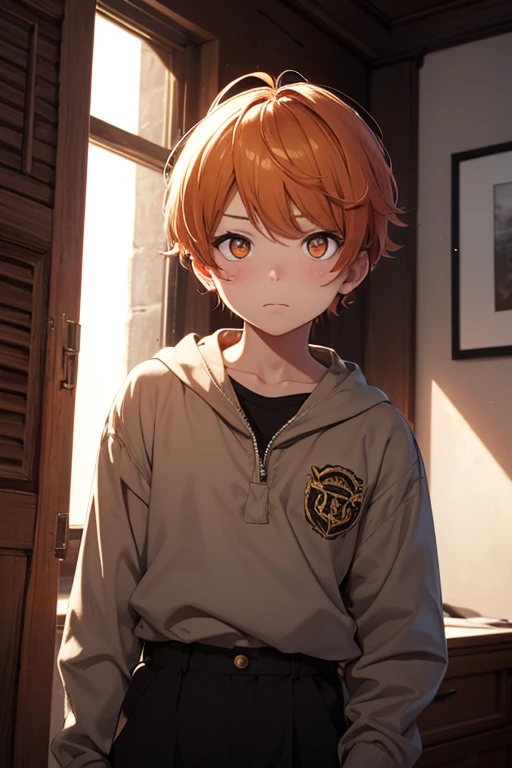 YOUNG BOY ORANGE EYES
