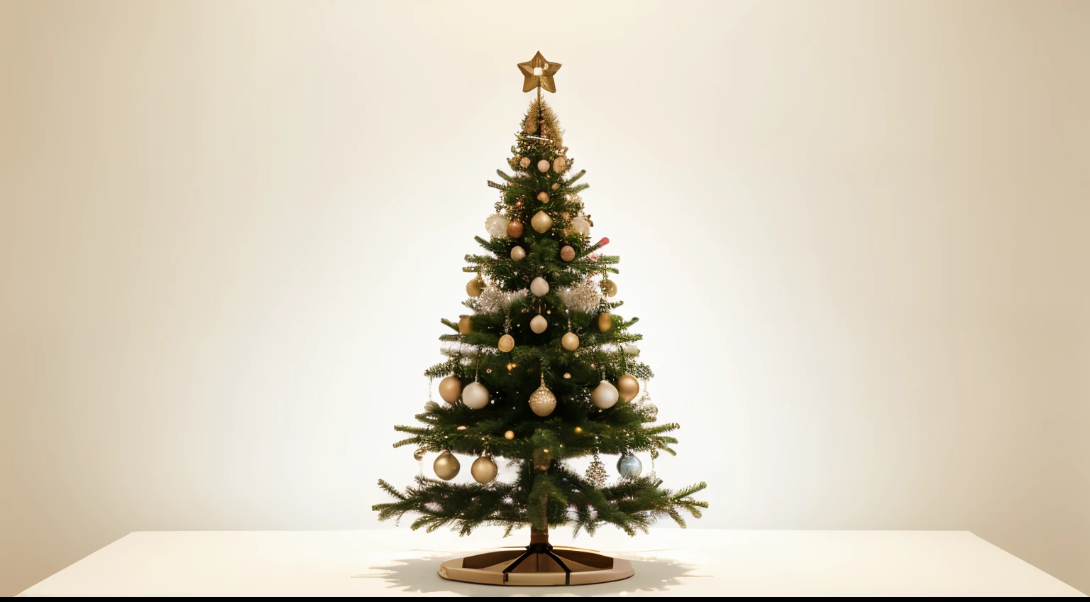 decorated christmas tree on transparent background or PNG file, easy to decorate your project. generative AI
