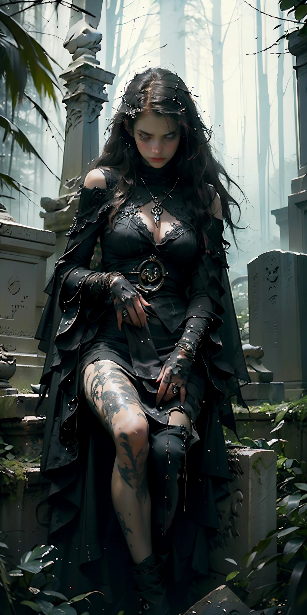((grim Reaper))、young woman、(Beauty)、Japanese、cute、1、Idol、韓国Idolの様にcute、Sexy Costumes、Belly button、((He carries a scythe as big as he is.))、grim Reaperの鎌、Death Scythe、Background black lilies、Tattoo、(best quality,4K,8k,highres,masterpiece:1.2),ultra-detailed,(realistic,photorealistic,photo-realistic:1.37),HDR,uhd,studio lighting,ultra-fine painting,sharp focus,physically-based rendering,extreme detail description,professional,vivid colors,bokeh,cinematic lighting,dramatic shadow,