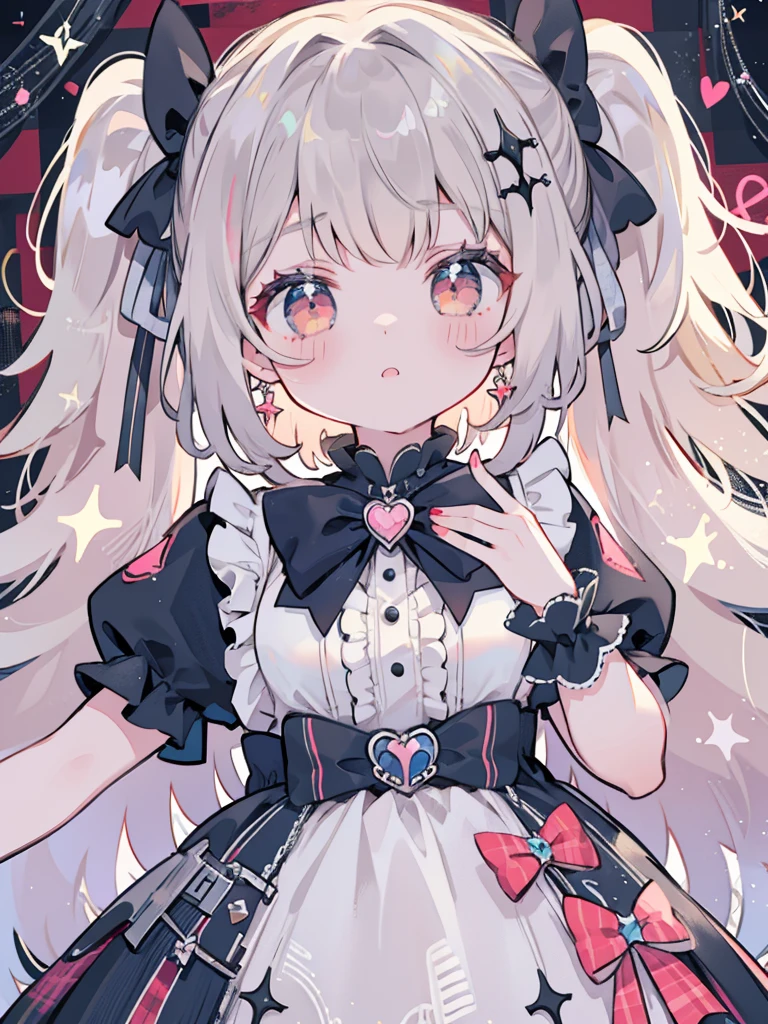 Plaid dress, Bow, Lolita Fashion, Lolita style, Anime Girl , Lori, Cute, angelic pretty, Lori, portrait of lolita girl, red checker, y 2k, Y2K, emo style, non-mainstream, red checker, mine-series girl, harajuku style, exaggerated dressing, complicated decoration, rock style, gothic styles