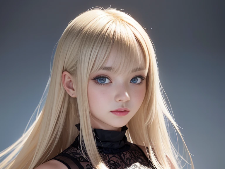 浅笑、natta、Raw photography、(((Portrait of extreme beauty)))、((glistning skin))、女の子1人、16 year old beautiful girl in Prague、bright expression、((platinum-blonde-hair))、[Big blue eyes that shine like jewels]、Glossy glossy skin、Silky Super Long Straight Hair、eye liner、Beautiful bangs、Hair between the eyes、((​masterpiece、top-quality、ultra-detailliert、Film Light、intricate-detail、hight resolution、ighly detailed))、细致背景、8KUHD、Digital SLR、Soft light、hightquality、Film grain、FujifilmXT3 、Shallow depth of field、natural soft light、（No hands）、Kamimei、Lush bust