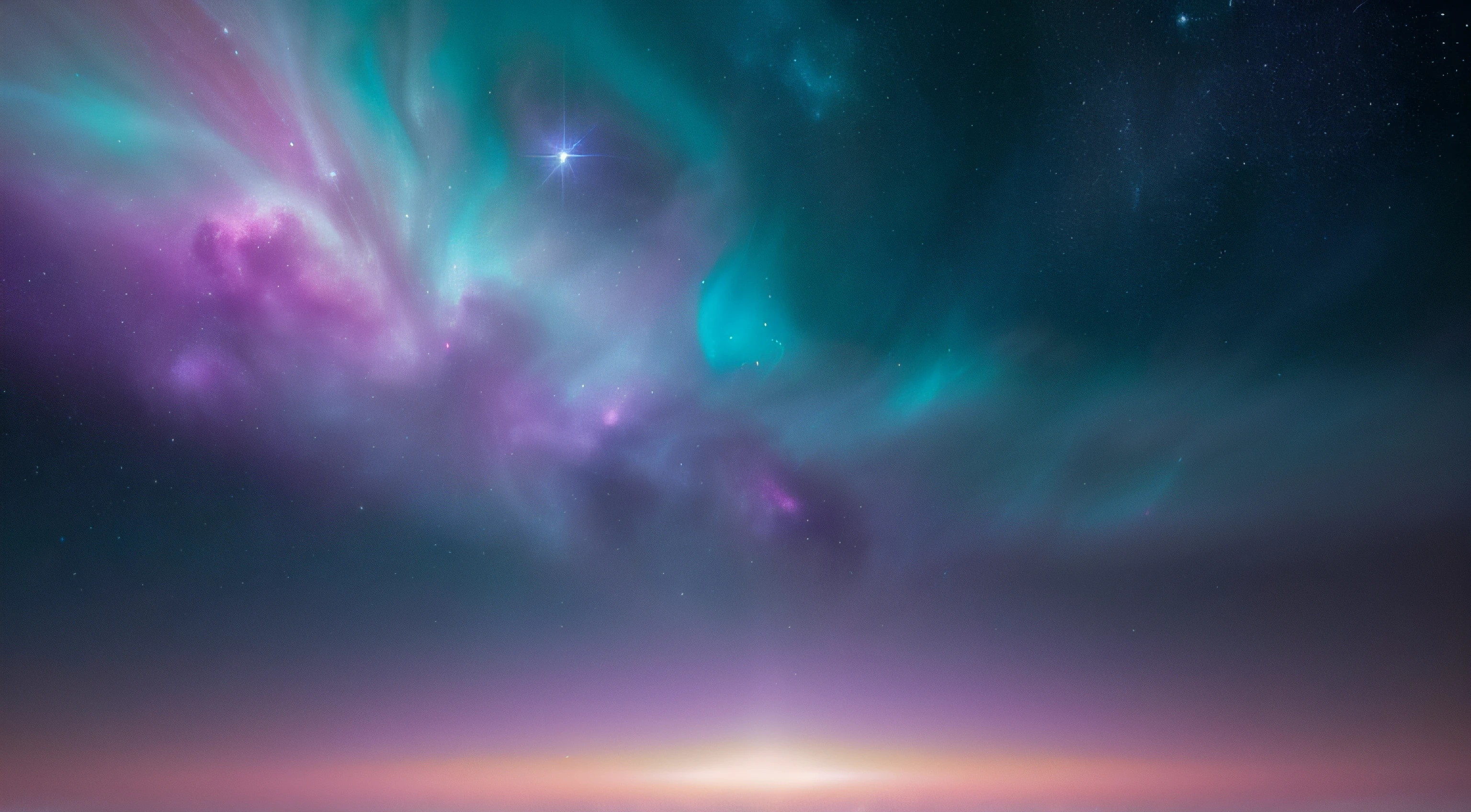 ​master piece, Best Quality , Detailed , ((Background only)), hight resolution, Beautiful shining white light, Teal, lavender, Soft pastel high frequency colors, Space Scenes, Incubation, tenderness, where comfort, Abstract painting depicting the beauty of the universe