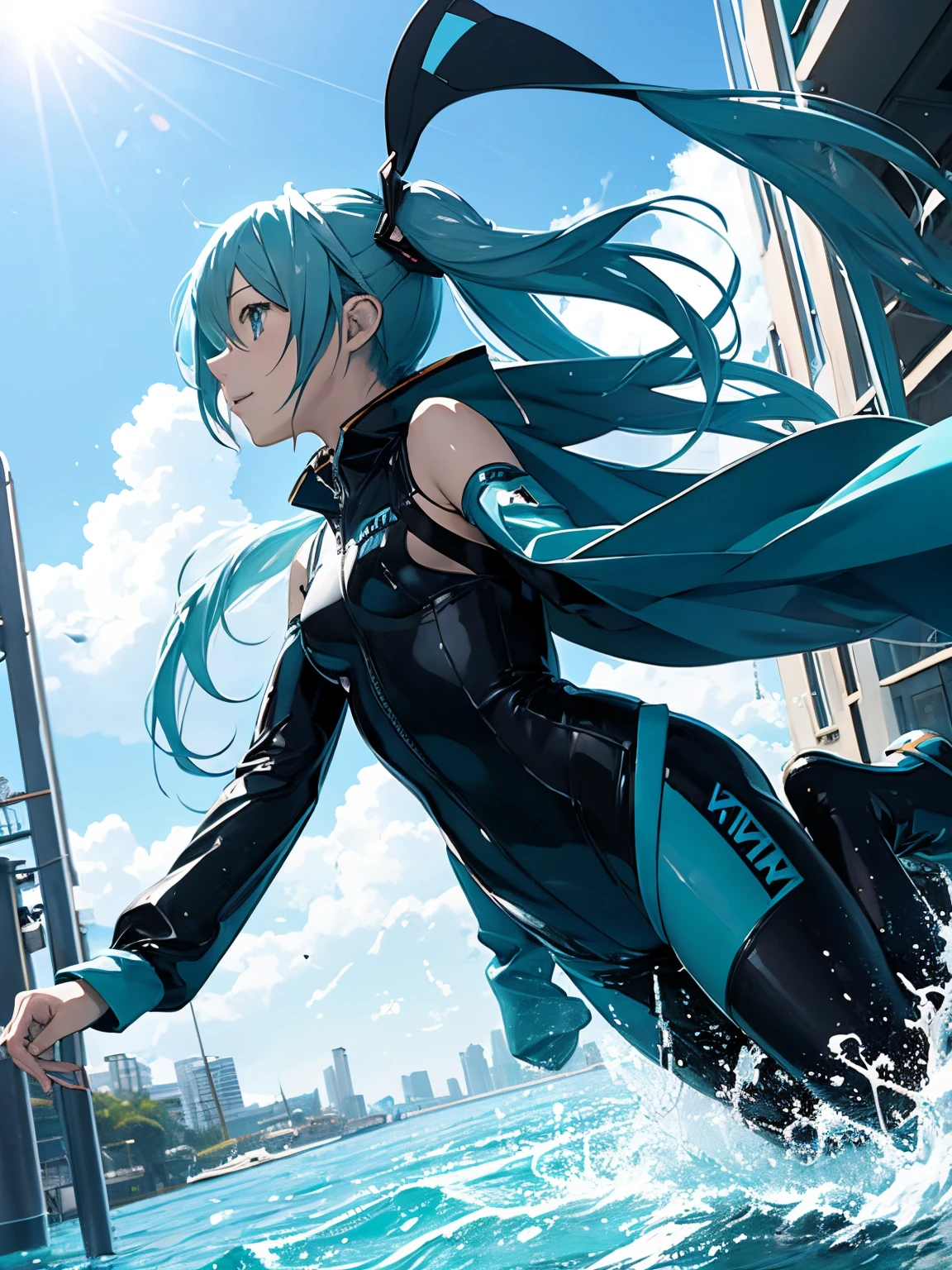 miku hatsune,Diving suit,Diving