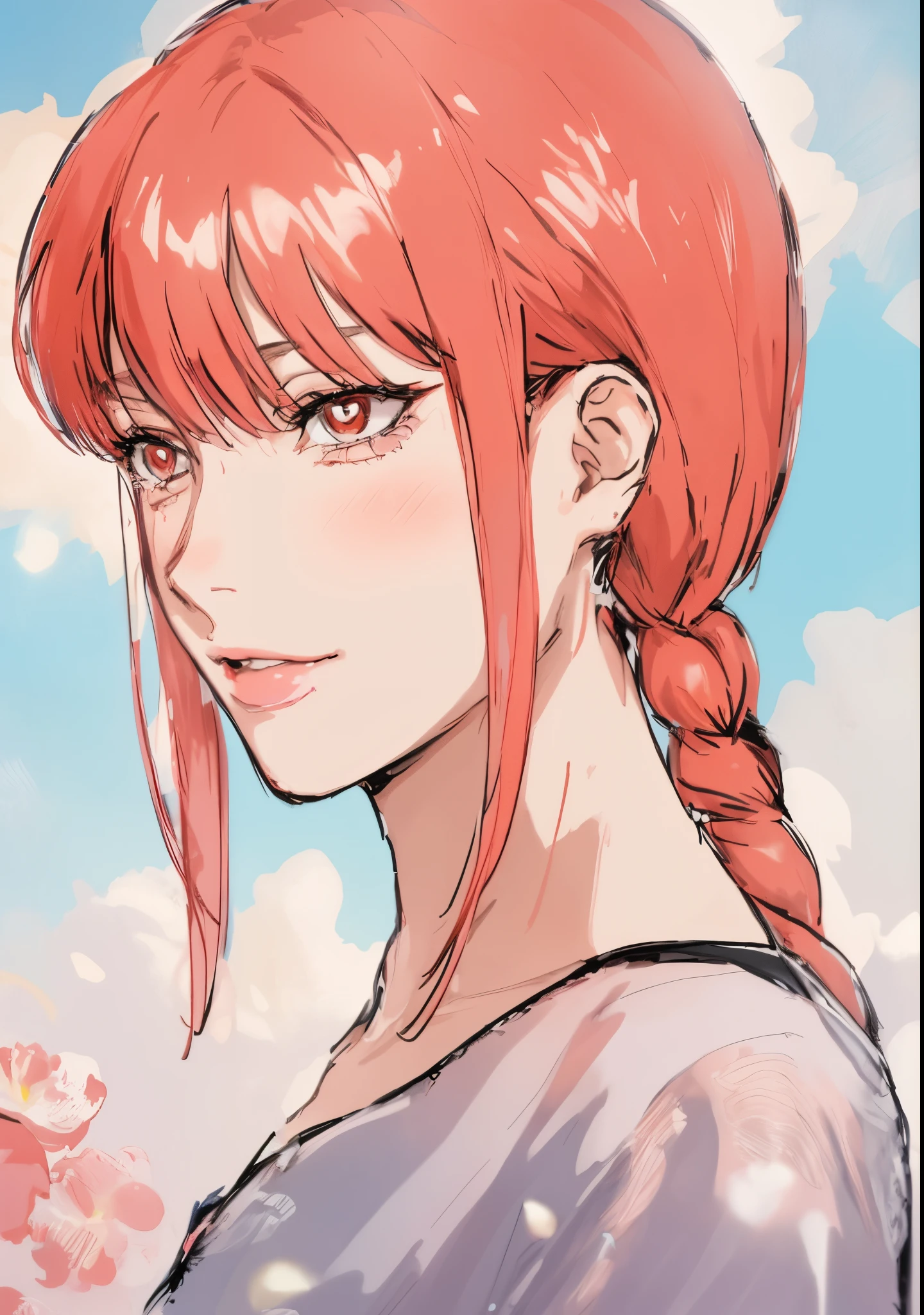 arafed image of a sexy couple posing together in a window, seductive tifa lockhart portrait, tifa, tifa lockhart, tifa lockheart, tifa lockhart portrait, glamorous tifa lockheart, portrait of tifa lockhart, tifa lockhart with Red hair, range murata and artgerm, 8k high quality detailed art