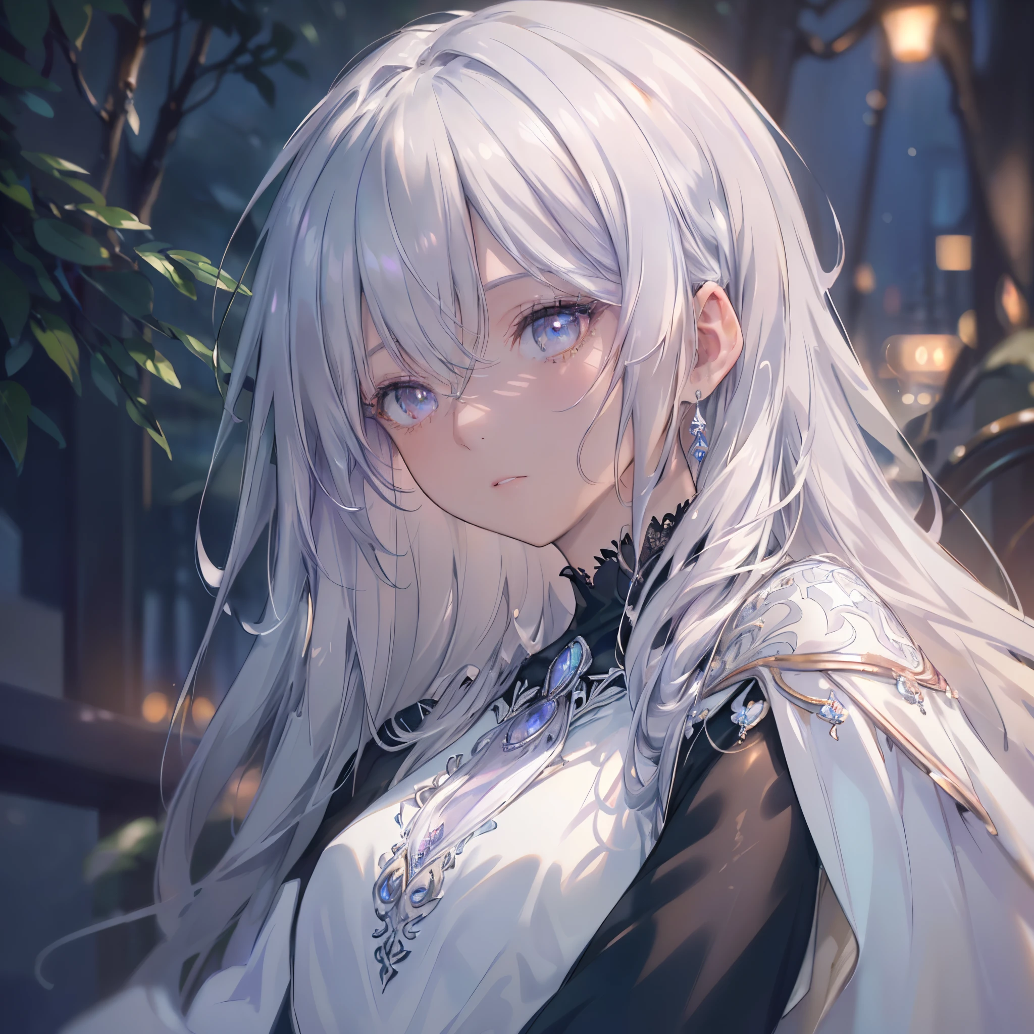 High definition RAW color art, Animation,sculptures, silver marble skin, (((Ultra detailed elegant))), Magical atmosphere, (Detailed skin, Texture (Intricately detailed, Fine detail, ultra-detailliert), deep red moonlight, depth of fields, Bokeh, silky touch, beautiful eyes, neon, Hyper Detail, Matte Drawing, Pastel purple, Looking back