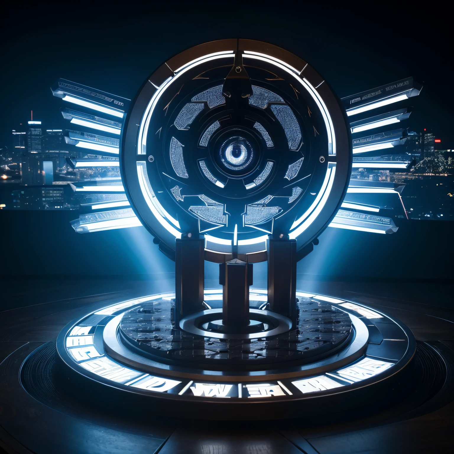 look at view, logotype, Cyberpunk HD, Armory, shadow network, consensus, complex network pattern made of light,In the center is a bright eye,Symbolizing the power of wisdom and information, No humans appear, remove background
