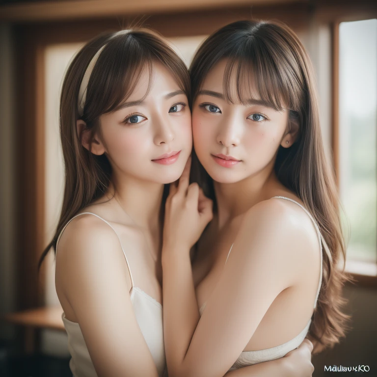 Two beautiful girls,Cheek to cheek，Embrace each other,(8K, RAW Photos, Highest quality, masterpiece:1.2), Super detailed, 超High resolution, (Realistic, photo Realistic:1.37), High-definition RAW color photos, Professional photos, Depth of written boundary, Detailed lips、Beautiful, shining lips, Detailed face、Very delicate and beautiful, Very detailed, In detail, Large file size, Very detailed skin, Very detailed clothing, Two Girls, (18-year-old:1.2),(Highest quality,masterpiece:1.3,超High resolution),(Very detailed,Caustics,8K),(Realistic:1.4,RAW shooting),18-year-old,Japanese,cute,Sailor suit,Black long hair,forward leaning posture,Ultra high definition 8K,Highest quality,Very detailedな,masterpiece,Realistic,Rich details,Photographic realism,Very detailedな環境,Very detailedな照明,Very detailedな詳細,Photographic works,Painful expression,cry,目を開けてcry,(Lying in bed:1.5),Looking at the camera,Top view angle,,Natural light, bare skin above collarbone， Shoulder Bare Skin, masterpiece, Highest quality, High resolution, View your viewers,(Face Focus:1.1),(Face close-up:1.1),

