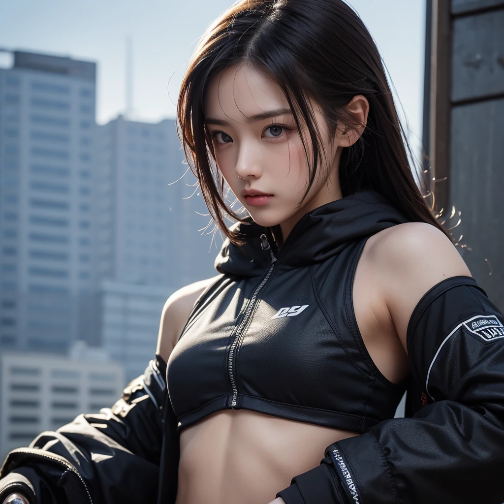 Athletic sexy princess, street angry, cyberpunk, epic realistic, photo, faded, complex stuff around, intricate background, soaking wet, neutral colors, ((((hdr)))), ((((muted colors)))), intricate scene, artstation, intricate details, vignette