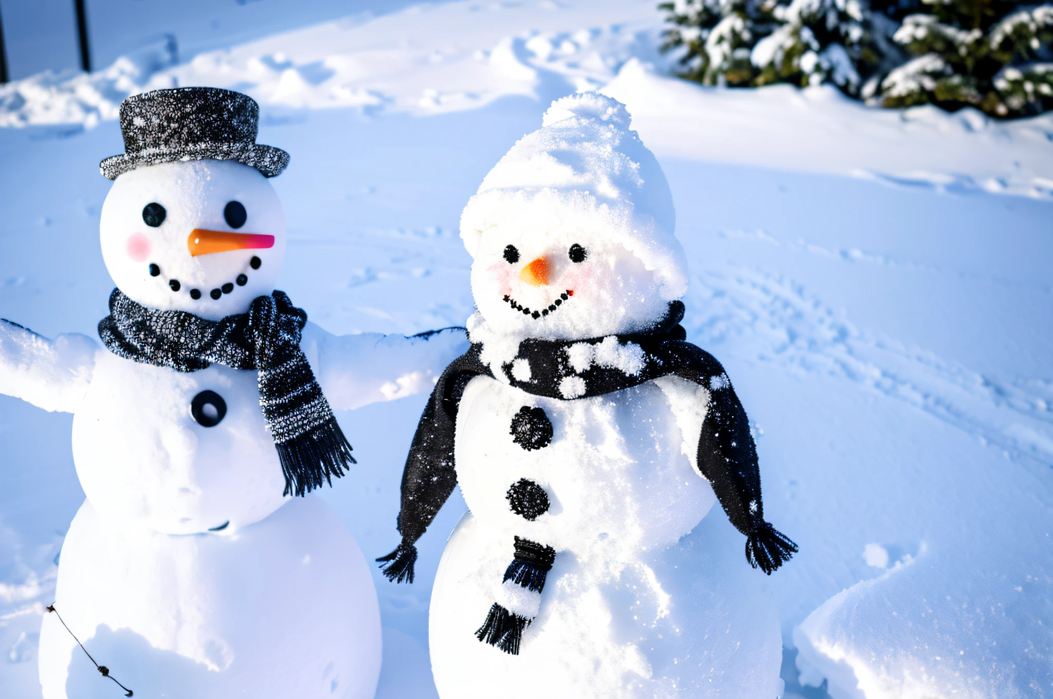 there is a snowman that is standing in the snow, winter in the snow, winter time, snow, cold snowy, frosty, snowy, snow snow, (snow), winter snow, snowy winter scene, winter season, chilly, cold weather, snow scene, shutterstock, wintertime, cold, only snow i the background, cold snow outside, covered in snow