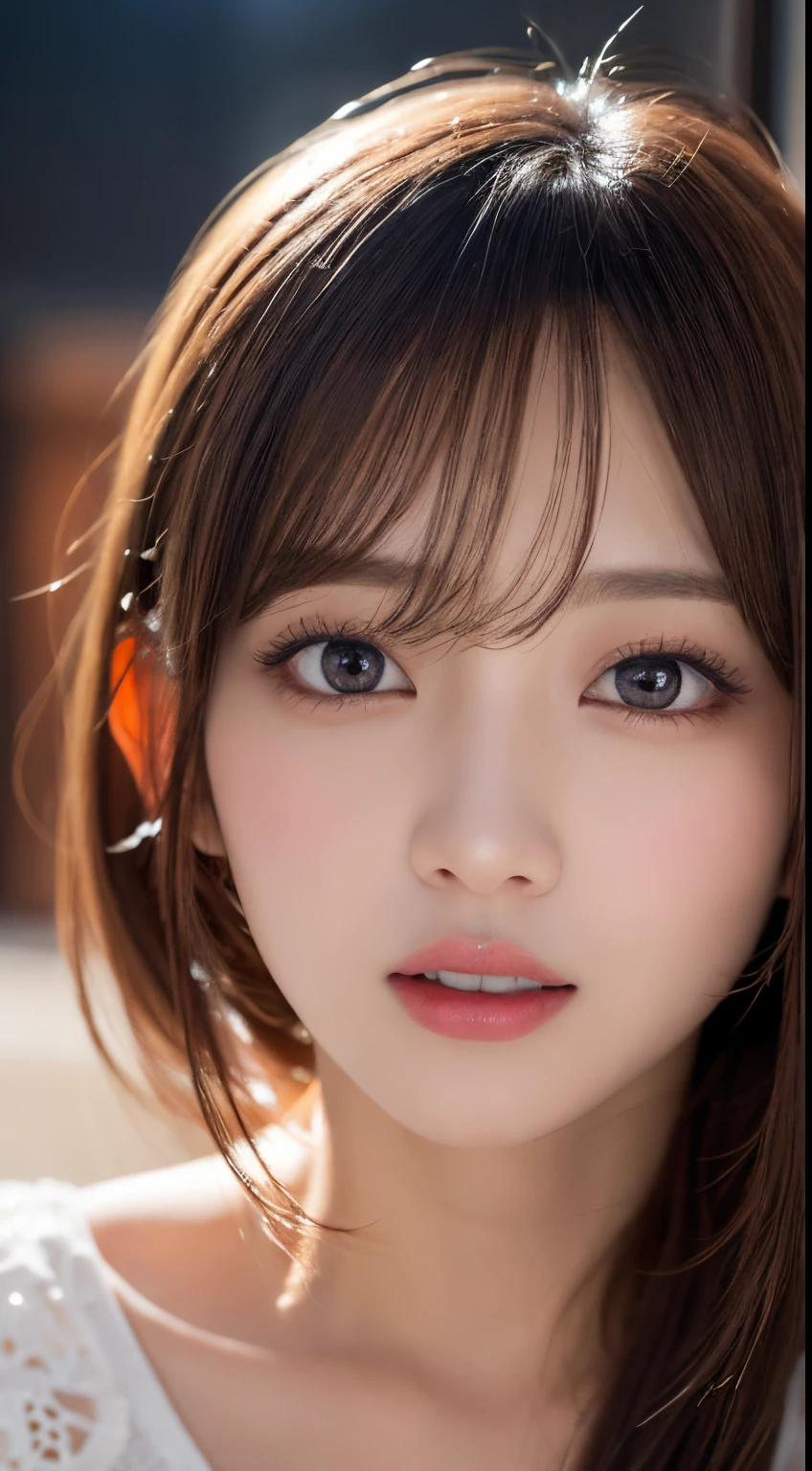 masutepiece, Best Quality, Illustration, Ultra-detailed, finely detail, hight resolution, 8K Wallpaper, Perfect dynamic composition, Beautiful detailed eyes , Hotel(Bet), Sexy face,Face feeling ecstasy,Face at the peak of sexual arousal,excited face from ,KPOP Idol Face,Blur the background