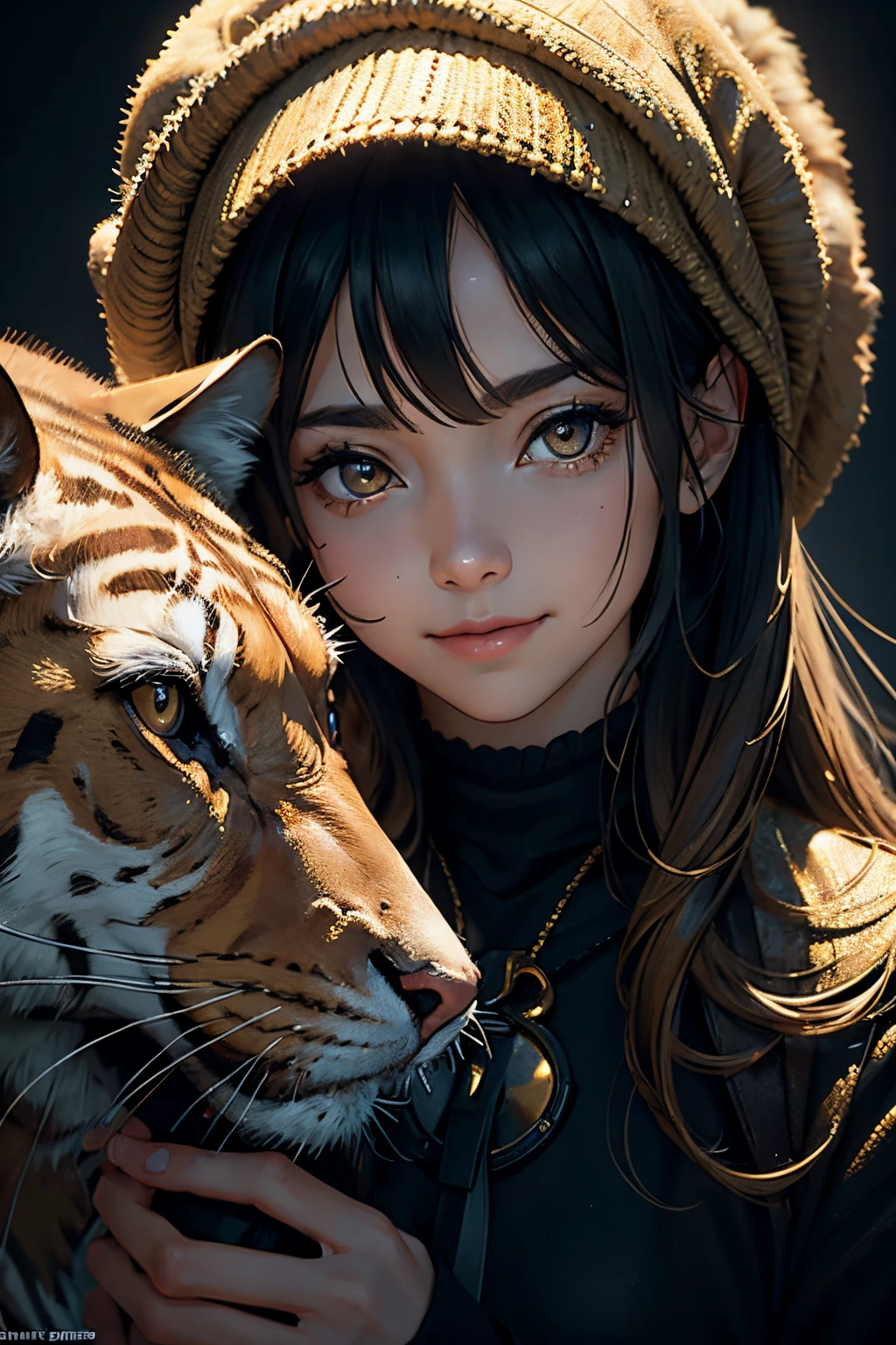 Masterpiece, absurdres,award winning photo, extremely detailed, amazing, fine detail, extremely detailed eyes and face, by lee jeffries nikon d850 film stock photograph 4 kodak portra 400 camera f1.6 lens rich colors hyper realistic lifelike texture dramatic lighting unrealengine trending on artstation cinestill 800 tungsten, (golden eyes, smiling:1.195)