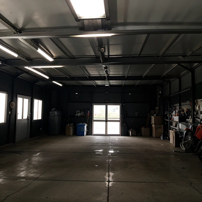 Garage empty darkness