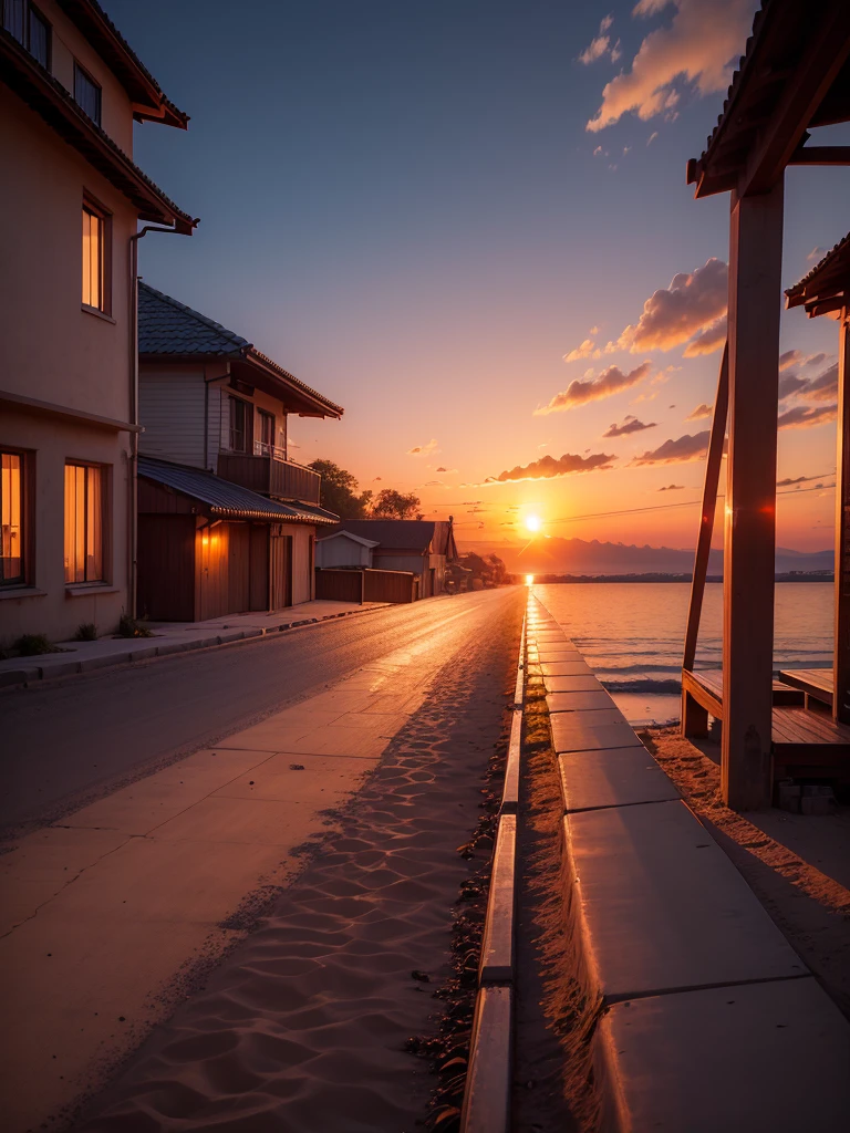 Evening sunset scene