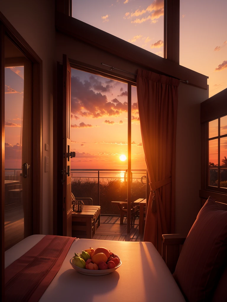 warm sunset scene