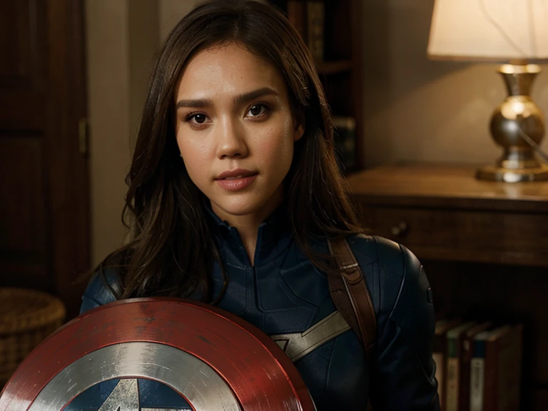 Jessica Alba as Captain America