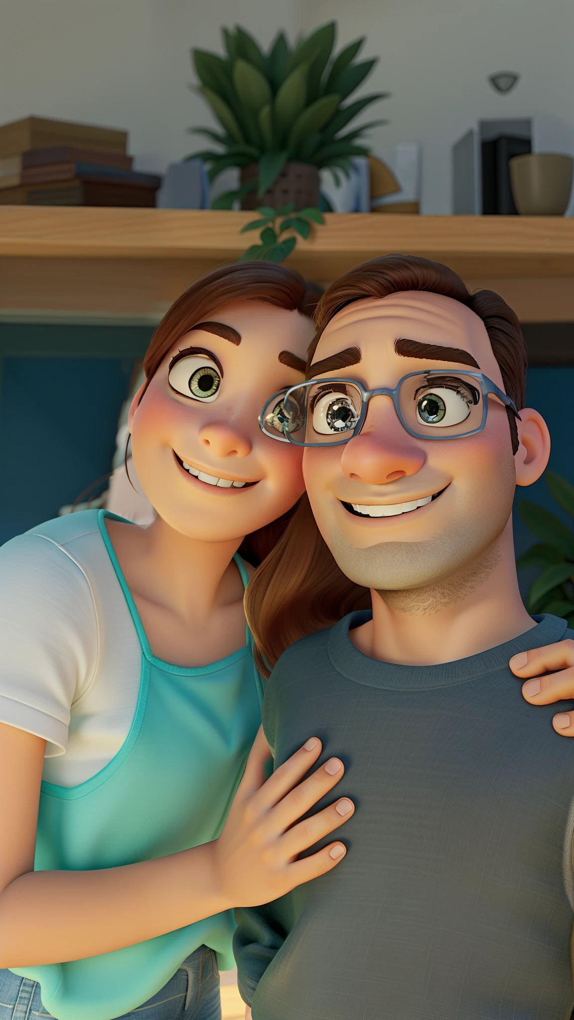 Estilo Pixar, alta qualidade