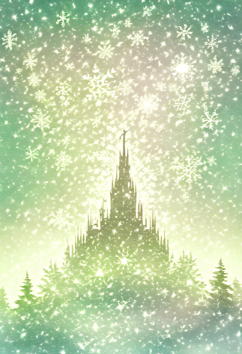 The princess&#39;s face appears in the air，(multiple exposure:1.8),winter landscape，Surreal wonderland，Dreamy cloud and fairy island，(Big snowflakes:1.3)，Colorful big snowflakes are flying，A princess&#39;The palace is covered with snow，The tree of life blooms with endless vitality，Twinkling stars in the night sky，Overlapping clouds and fog，Whimsical fantasy landscape art, Beautiful Art Ultra HD 8K, 8K highly detailed digital art, beautiful detailed fantasy, epic dreamlike fantasy landscape, Mysterious and dreamy scenery, Magic fantasy is very detailed, magical scenery, Made up of big snowflakes and dreamy floating fairy islands, detailed fantasy digital art, 8K detailed digital art