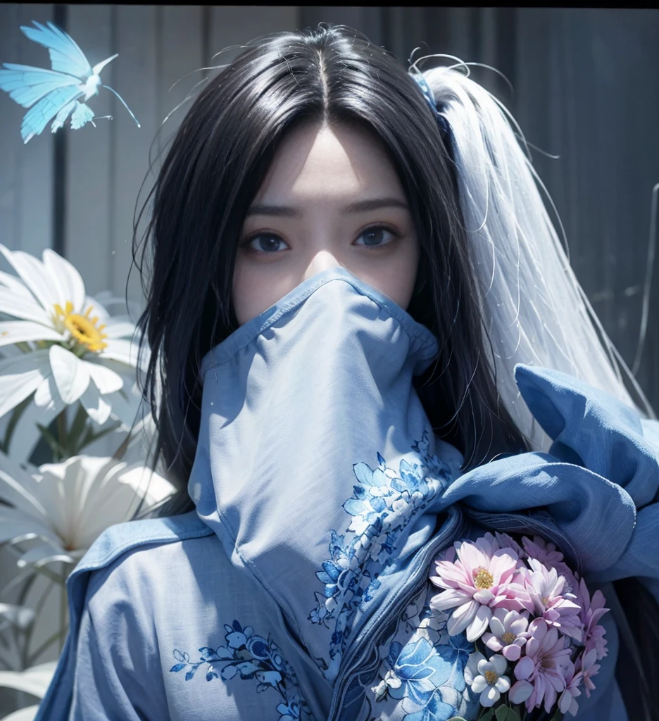 (masterpiece:1.1),(highest quality:1.1),(HDR:1),ambient light,ultra-high quality,( ultra detailed original illustration),(1girl, upper body),((harajuku fashion)),((flowers with human eyes, flower eyes)),double exposure,fusion of fluid abstract art,glitch,(original illustration composition),(fusion of limited color, maximalism artstyle, geometric artstyle, butterflies, junk art),