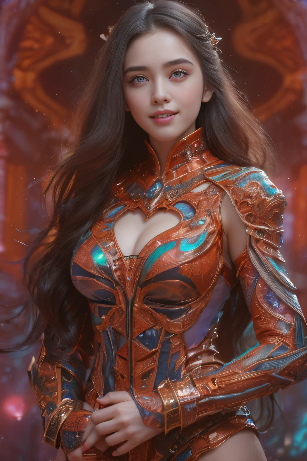 (Two beautiful age italian girls:1.6), Close friends, (They are hugging each other:1.2), Kiss her cheek or chest,(Detailed iridescent bodysuit with beautiful fractal or marble design:1.5), Incredible and spectacular scenes, ((High quality)), ((Detailed)), ((Fantasy)), Blue Plasma Brain, Green Plasma Body, Showing her armpits, beutiful breast, obscenity, (Lewd smile:1.2), coarse, Obscene, mean, (raunchy:1.2), (Immoral:1.2), Lachish, (small breasts with beautiful raised pink areolas,:1.5), (Cameltoe), (Expression of ecstasy:1.2), Photorealistic, Official art, Unity 8K Wall , 8K Portrait, Best Quality, Very high resolution, (Incredibly beautiful nature background:1.6), (18 years old:1.5), (Sexy and glamorous:1.1), (A coquettish expression:1.6), (seductively smiling:1.6), (erotic posing:1.9), (Model Posing:1.8), Beautiful seductive face, Portrait, (Thick eyebrows:1.4), (Big scarlet eyes:1.6), Beautiful eyes with fine symmetry, (Ultra detailed eyes:1.4),(Highly detailed face and eyes:1.7), (High-resolution red-eye:1.8), Intimate face, (ultra detailed skin texture:1.4), White skin, pale skin, Perfect Anatomy, Thin, (Beautiful toned body:1.5), Highly detailed hair, (Moist skin:1.2), No makeup, (dark circles:1.1), Good anatomy, Focus Face, good-looking, (Emilia Clark:0.6) (Emma watson:0.3),(Jennifer Connelly:0.4), Elegant face, Nice, (A delicately crafted necklace is wrapped around her neck.), (Bioluminescence with brilliant brilliance:1.4), (Luminous magic circle:1.5), Ruins of an ancient castle, Shining majestic cloud masses and sky, lightning bolt, Epic Realistic, (Greg Rutkowski:0.8), (teal and orange:0.4), (Art Station:1.5), Cinematic, (NSFW:1.2), Hyper Detailed, Dramatic light, (Intricate details:1.1), Beautiful black hair, (Wearing a gauntlet with a dense and very beautiful design decorated with jewels:1.1), Small chest, Galaxy, (nebulas:1.6), The Dark Knight, Fully armored body focus