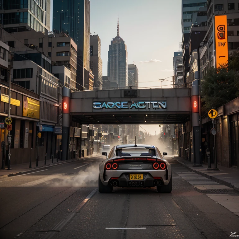 1. A sleek sports car speeding through the neon-lit streets of a futuristic cityscape.
2. A vintage racing car navigating sharp turns on cobblestone streets against a backdrop of historic buildings.
3. A high-performance rally car kicking up dust as it races through a sun-drenched urban desert environment.
4. A supercar racing through a tunnel with vibrant city lights reflecting off its polished exterior.
5. An off-road 4x4 tackling an obstacle course amidst skyscrapers, showcasing the contrast of nature and urban setting.