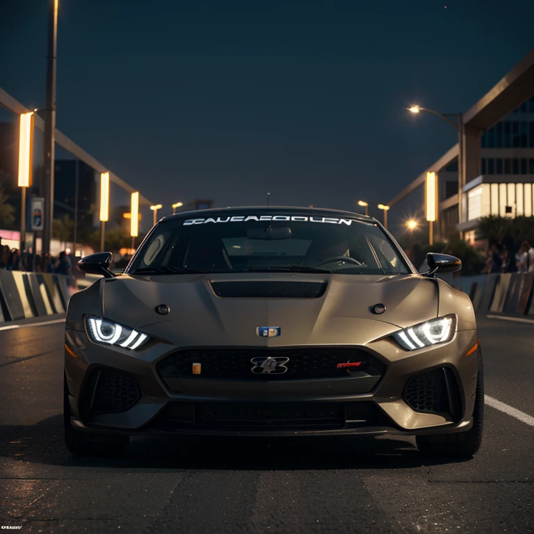1. A sleek sports car speeding through the neon-lit streets of a futuristic cityscape.
2. A vintage racing car navigating sharp turns on cobblestone streets against a backdrop of historic buildings.
3. A high-performance rally car kicking up dust as it races through a sun-drenched desert environment.
4. A supercar racing through a tunnel with vibrant city lights reflecting off its polished exterior.
5. An off-road 4x4 tackling an obstacle course amidst skyscrapers, showcasing the contrast of nature and setting.