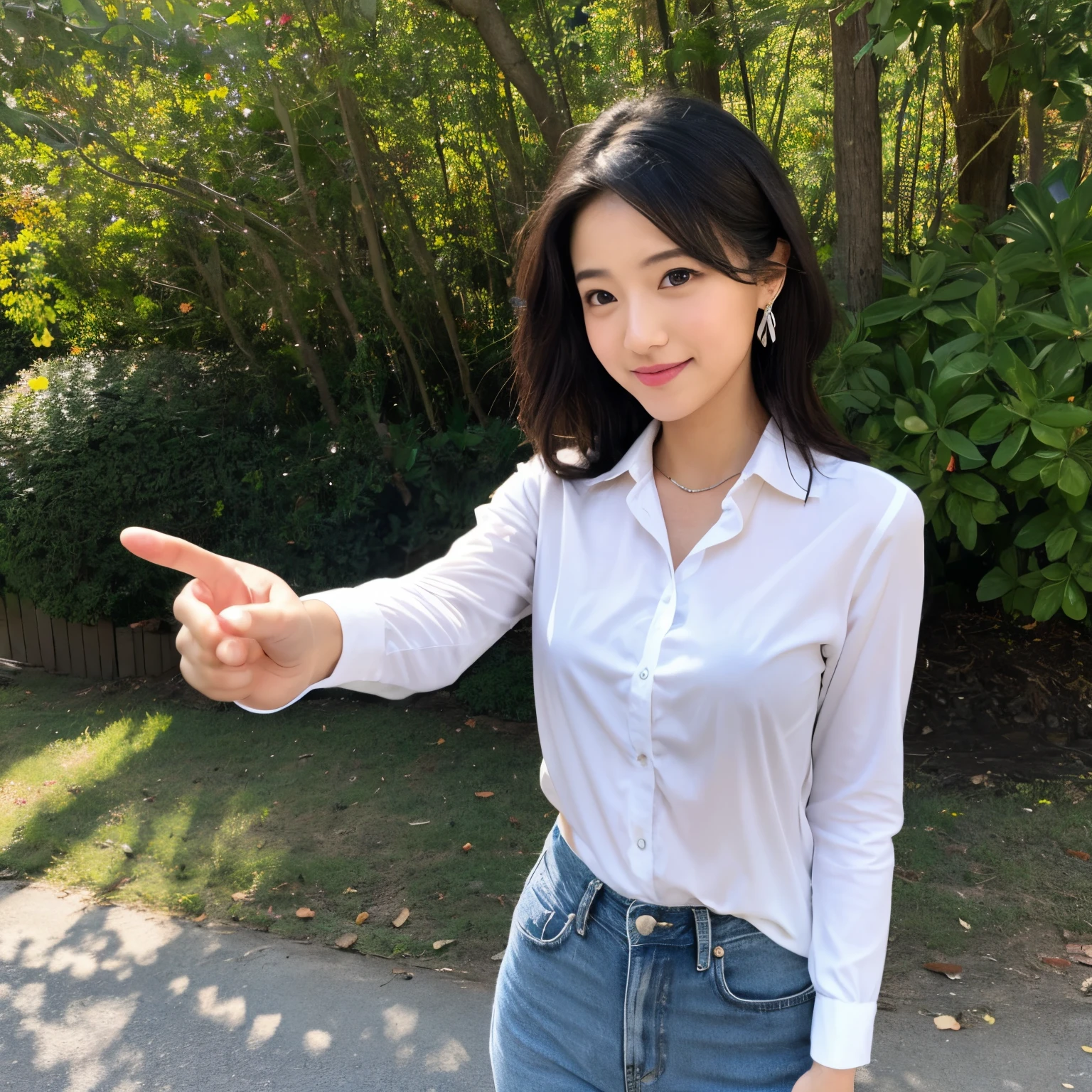 Ghost pointing to the right