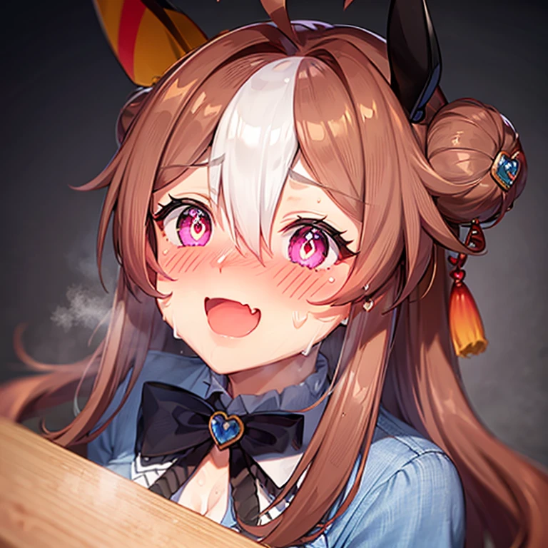 ((Jean)), (blushing face:1.4), (heart-shaped pupil:1.4), (sweaty:1.5), open mouth