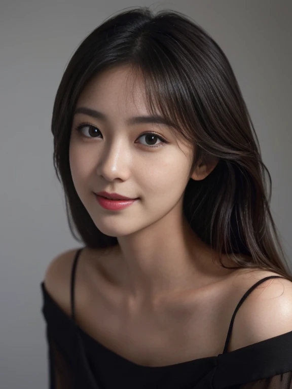 masterpiece, best picture quality, high quality, beautiful girl, Japanese, Japanese school girl, popular Korean makeup, detailed, swollen eyes, detailed eyes, detailed skin, beautiful skin, ultra high resolution, (reality: 1.4), very beautiful, slightly younger face, beautiful skin, slender, (ultra realistic), (illustration), (high resolution), (8K), (highly detailed), (best illustration), (beautifully detailed eyes), (super detailed), (wallpaper), (detailed face), looking at viewer, fine details, detailed face, pureerosfaceace_v1, smiling, looking straight ahead, looking straight ahead, angle from waist up, realistic photo, bright lighting, professional lighting, blonde, long hair, dark abandoned, big red moon, gorgeous red and black dress, mature woman,キスショット・アセロラオリオン・ハートアンダーブレード