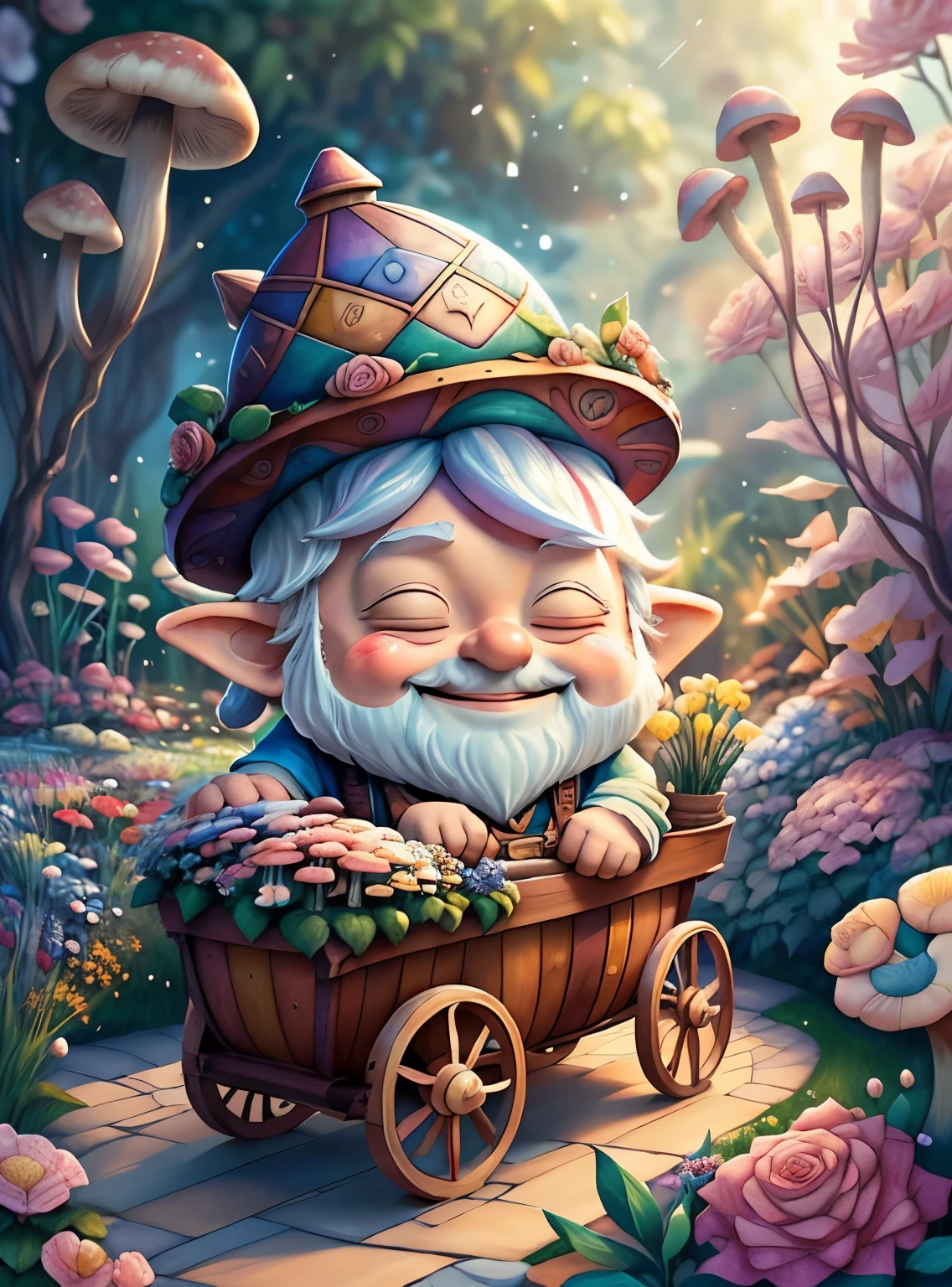 ((cute gnome smiling in a beautiful garden with a pushcart with flowers and mushroom)) - Criador: Walt Disney2023) ), ,, ( Walt Disney acolchoamento ,multidimensional geometric wall PORTRAIT, arte, Chibi,
Yang08k, lindo, Colouring,Rose
Primary works, qualidade superior, melhor qualidade, Arte Oficial, Beautiful and Aesthetic,)) ), ,, Walt Disney acolchoamento ,multidimensional geometric wall PORTRAIT, arte, Chibi,
Yang08k, lindo, (Colouring, rosa), amarelo ,azul ,vermelho e branco)
Primary works, qualidade superior, melhor qualidade, Arte Oficial, Beautiful and Aesthetic,