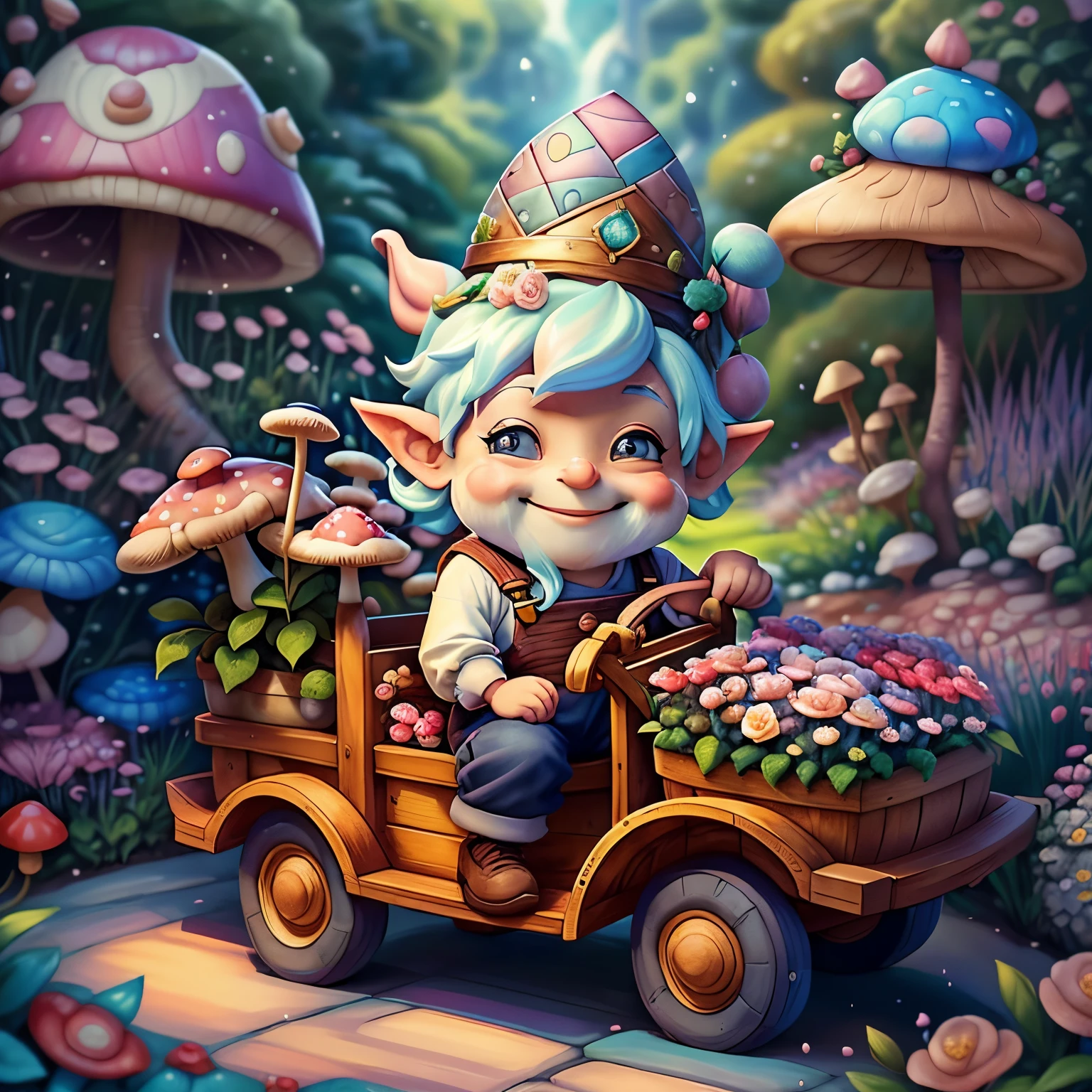 ((cute gnome smiling wearing overalls in a beautiful garden with a pushcart with flowers and mushroom)) - Criador: Walt Disney2023) ), ,, ( Walt Disney acolchoamento ,multidimensional geometric wall PORTRAIT, arte, Chibi,
Yang08k, lindo, Colouring,Rose
Primary works, qualidade superior, melhor qualidade, Arte Oficial, Beautiful and Aesthetic,)) ), ,, Walt Disney acolchoamento ,multidimensional geometric wall PORTRAIT, arte, Chibi,
Yang08k, lindo, (Colouring, rosa), amarelo ,azul ,vermelho e branco)
Primary works, qualidade superior, melhor qualidade, Arte Oficial, Beautiful and Aesthetic,