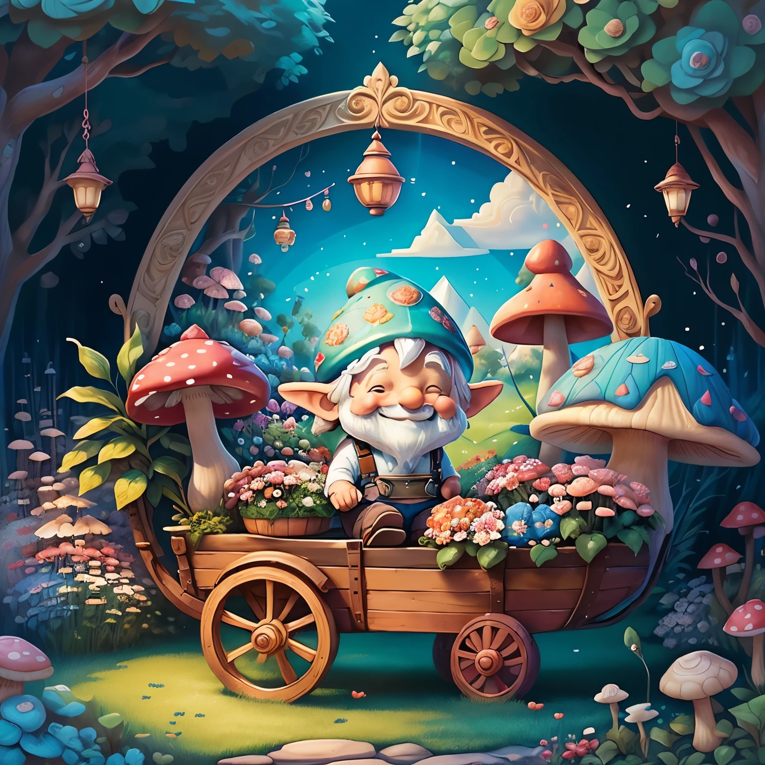 ((cute gnome smiling wearing overalls in a beautiful garden with a pushcart with flowers and mushroom)) - Criador: Walt Disney2023) ), ,, ( Walt Disney acolchoamento ,multidimensional geometric wall PORTRAIT, arte, Chibi,
Yang08k, lindo, Colouring,Rose
Primary works, qualidade superior, melhor qualidade, Arte Oficial, Beautiful and Aesthetic,)) ), ,, Walt Disney acolchoamento ,multidimensional geometric wall PORTRAIT, arte, Chibi,
Yang08k, lindo, (Colouring, rosa), amarelo ,azul ,vermelho e branco)
Primary works, qualidade superior, melhor qualidade, Arte Oficial, Beautiful and Aesthetic,