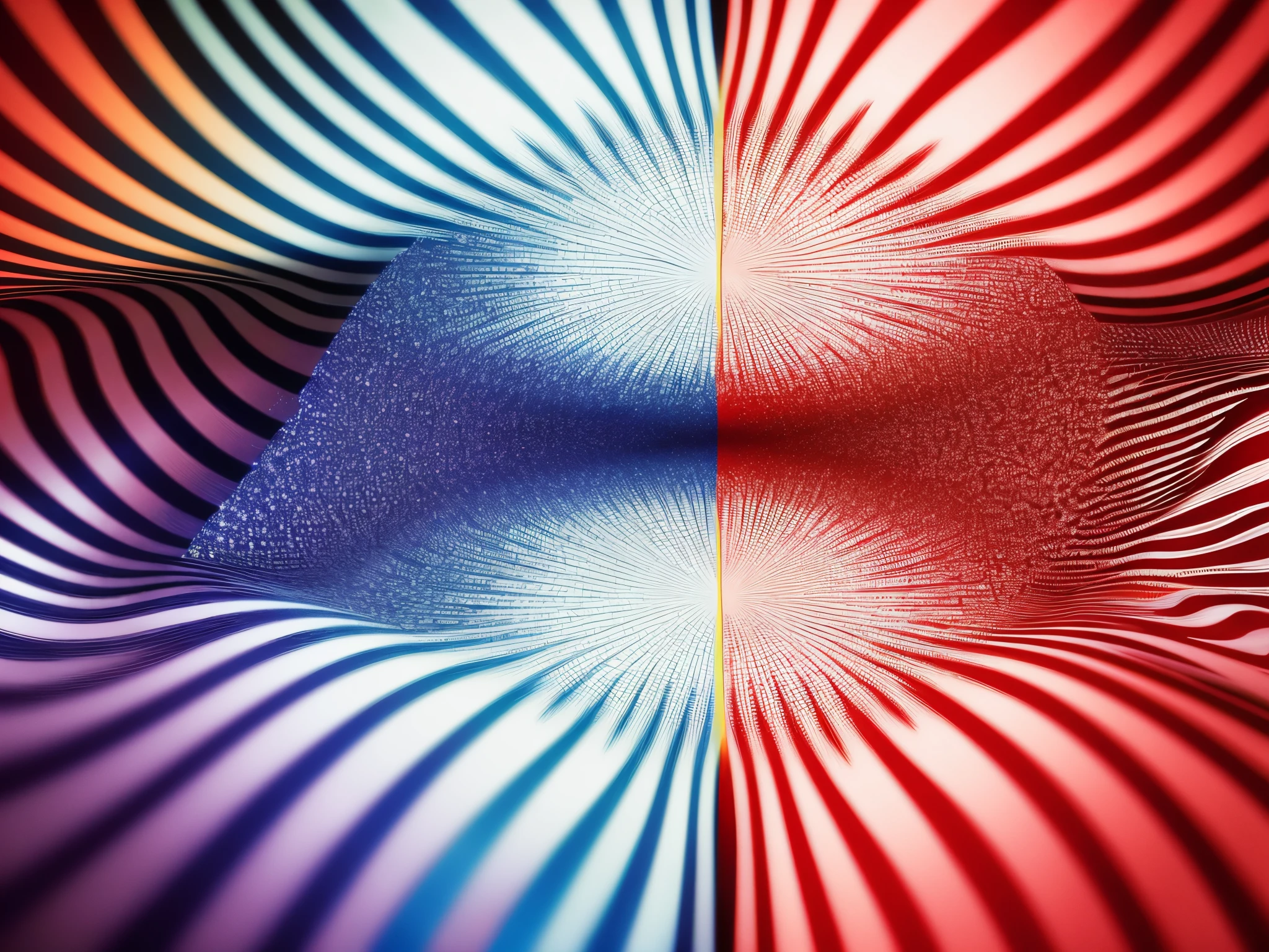 Craft a scene where landscapes are adorned in patriotic colors, and fractal patterns create a mesmerizing backdrop, symbolizing the unity of the nation on Independence Day.