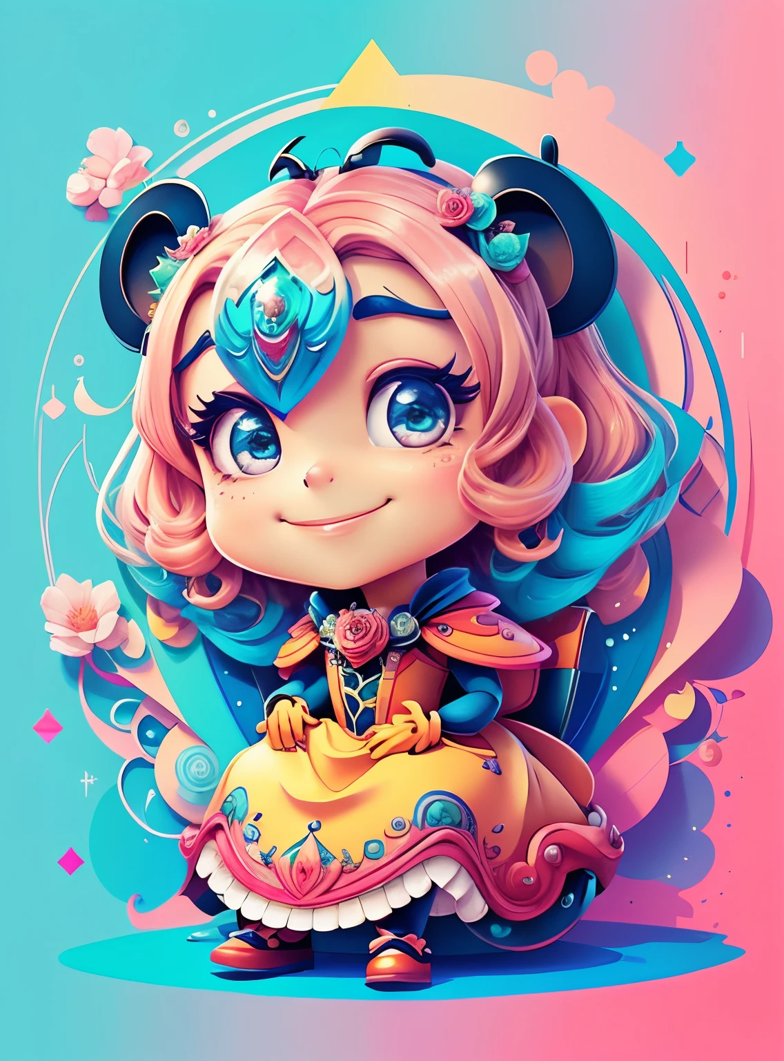 ((cute ladybug smiling, seated in a beautiful flower)) - Criador: Walt Disney2023) ), ,, ( Walt Disney acolchoamento ,multidimensional geometric wall PORTRAIT, arte, Chibi,
Yang08k, lindo, Colouring,Rose
Primary works, qualidade superior, melhor qualidade, Arte Oficial, Beautiful and Aesthetic,)) ), ,, Walt Disney acolchoamento ,multidimensional geometric wall PORTRAIT, arte, Chibi,
Yang08k, lindo, (Colouring, rosa), amarelo ,azul ,vermelho e branco)
Primary works, qualidade superior, melhor qualidade, Arte Oficial, Beautiful and Aesthetic,