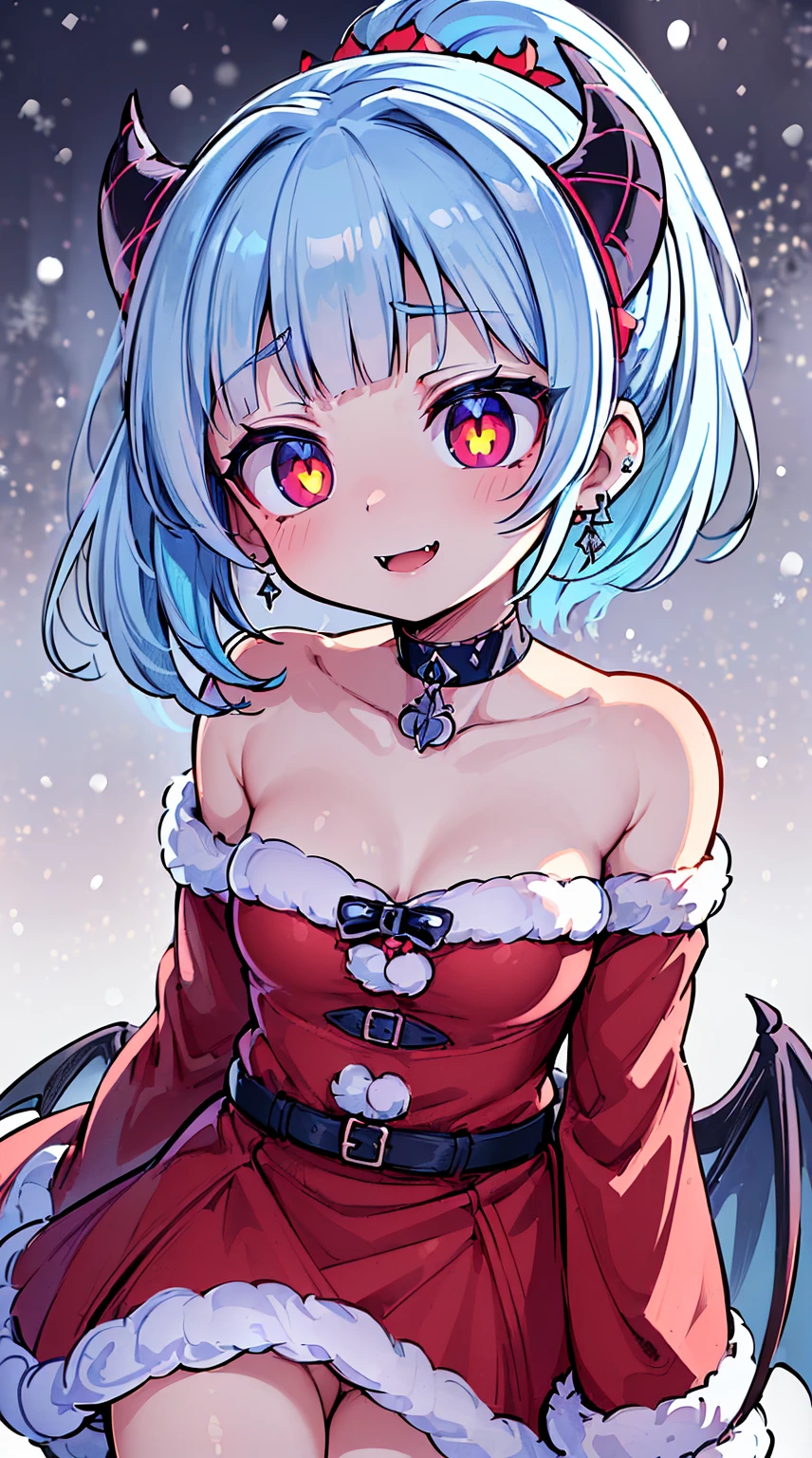 ((( (Winter background), (Snowing), (Christmas theme), (Slutty Santa outfit), ))) BLACKLIGHT, ((NSFW)), ((Medium Boobs)), realistic art, extremely delicate and beautiful, ultra-detailed, (1girl), ((Blue eyeloating, detailed light, illustration, dynamic angle, depth of field, ((((milf)))), girly, ((Blue and White hair, multicoloured hair, Blue highlights hair, (Ponytail), hair ornament, hair flower, flower, makeup, braid, smile)), demon eyes, fangs, pale white skin, (((best quality, tall girl, (skindentation), (blur background:0.6), (casual yet stylish, ((Demon Horns)), ), gorgeous, (short hair:1.5), soft lighting, wind, (front light:1.5), surprised, choker, smile, jewelry, earrings))), (ultra high res, best quality,), (8k, raw photo, best quality, masterpiece), technological sense, best quality, masterpiece, illustration,CG ,unity ,wallpaper, official art, Amazing, finely detail, an extremely delicate and beautiful,extremely detailed, highly detailed, sharp focus,rich background, (real person,photograph), ((high detailed skin)), ((( , (crazy eyes:1.3), (wide-eyed:1.2), (glowing eyes), (Demon) ))), (((a close up of a person with a weird face and nails, gothic maiden anime girl, gothic - cyberpunk, cyberpunk horror style, gothic art style, detailed digital anime art, gothic art, demon anime girl, gothic girl face, anime style 4 k, dark art style, anime cyberpunk art, gothic aesthetic, 18 - year - old anime goth girl, gothic horror vibes)))