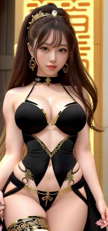 Photo of a beautiful girl wearing a golden micro bikini,a beauty girl，dark brown  hair， anime goddess beautiful goddess , ancient goddess, ((a beautiful fantasy empress)), Goddess. extremely high detail, goddess queen, extremely detailed goddess shot, golden goddess, goddess of Japan, cinematic goddess body shot, Young Goddess, , Trending on CGSTATION, Goddess of Beauty，sexy photo pouch body，Beautiful Girl&#39;Rocket Tits，Colossal tits，A sexy，Beautiful Girl Goddess，kawaii、Gekikawa、