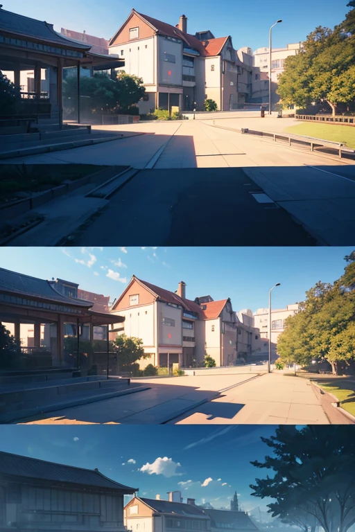 A large terrace with a red bench in the middle, a Japanese high school, an anime-style camping trip, a school courtyard, a screenshot from an animated film, a typical anime classroom, a 2012 anime screenshot, a Kyoto Animation still, an opening scene, a character from Sankakucomplex, an anime scene, a insane asylum with anime style, an anime stillshot.
(best quality, 4k, 8k, highres, masterpiece:1.2), ultra-detailed, (realistic, photorealistic, photo-realistic:1.37), HDR, UHD, studio lighting, ultra-fine painting, sharp focus, physically-based rendering, extreme detail description, professional, vivid colors, bokeh, portraits, landscape, horror, anime, sci-fi, photography, concept artists, colorful color palette, soft light.
