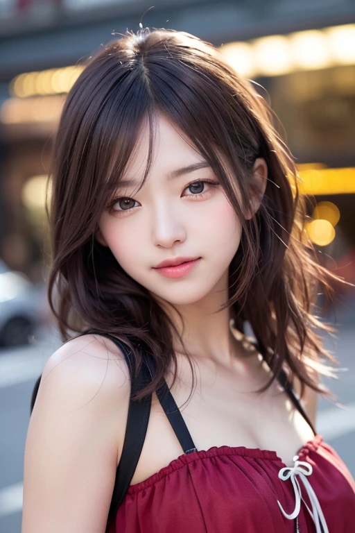 masterpiece, The highest image quality, hightquality, beautiful a girl, japanes, Japan schoolgirl, Popular Korean Makeup,Santa Claus Costume、christmas night、 detaileds, Swollen eyes, A detailed eye, Detailed skin, Beautiful skins, 超A high resolution, (现实:1.4), very extremely beautiful, Slightly younger face, Beautiful skins, slender, (A hyper-realistic), (hight resolution), (8K), (beautifully detailed eyes), (ultra-detailliert), (wall-), (详细的脸), looking at the viewers, finely detail、A detailed face、pureerosfaceace_v1、A smile、Looking straight ahead、Looks straight from the waist up、photos realistic、Bright lighting、length hair、Winter City