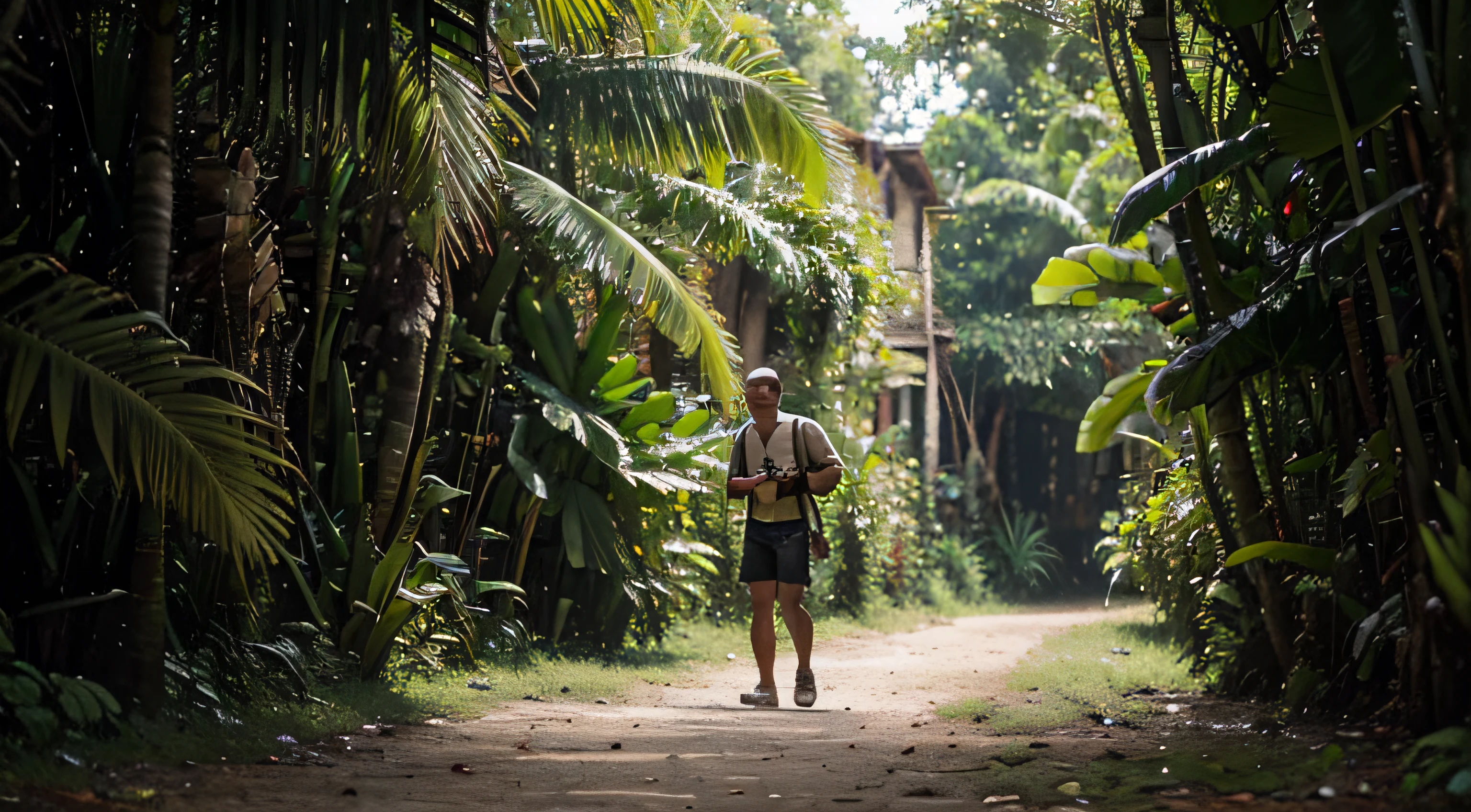 Describe Petter's village and the allure of the jungle that entices him.
What motivates Petter to venture into the unknown, and how does he prepare for his journey?
Create an atmosphere of anticipation as Petter takes his first steps into the jungle