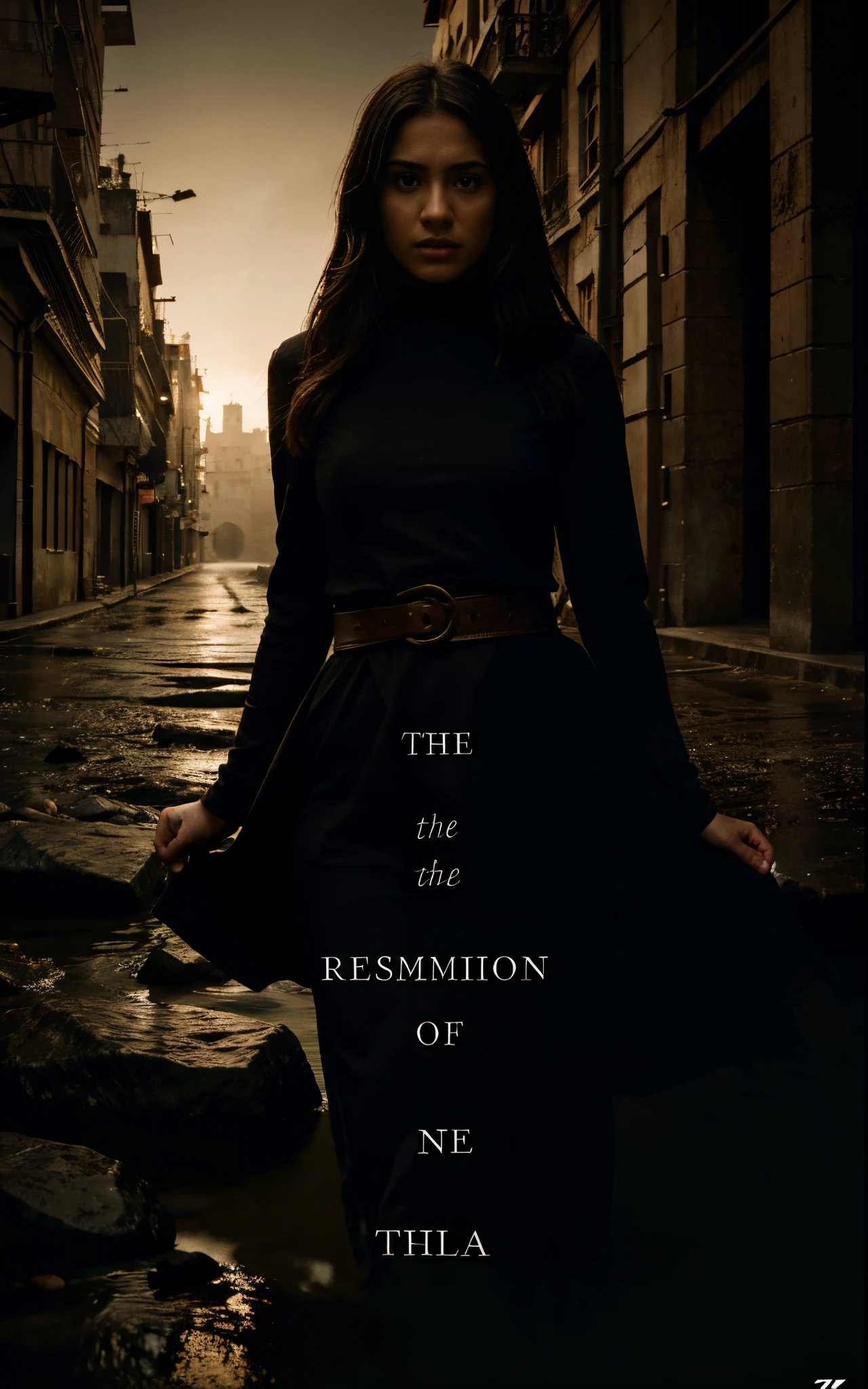 Text for book cover design "The Redemption of the Beasts"

title: Author of The Redemption of the Beasts.: [Nombre del Autor]

[Imagen principal]

La imagen de una isla desolada y misteriosa..., sumida en sombras y con un cielo tormentoso, representando el aislamiento y la lucha por la supervivencia de Jacob.
En contraste, una ciudad iluminada por luces tenues y neblinosas, symbolizing the dark and dangerous world that Andrés enters.
[Elementos Visualelurred siluetas que representan a Andrew y Jacob., enfrentando direcciones opuestas, simbolizando sus caminos divergentes y conflictos internos.
Symbolic elements such as a broken clock and a compass without a needle..., representing the loss of time and direction in their lives....
oscuro, Somber tones with hints of blood red to emphasize the danger..., la violencia y la lucha interna.
[Texto Secundario]

Una cita del libro: "En el filo de la humanidad, donde la luz y la oscuridad se entrelazan, lies the redemption of the beasts."
Texto promocional: "Una historia desgarradora de supervivencia..., Morality and the relentless search for redemption...."
[Detalles adicionales]

Design in dark tones and rough textures to convey the rawness and intensity of the narrative....
Elegant but firm typography for the title..., que resalte contra el fondo oscuro de la portada.
El autor&#39;The name in a more discreet font that complements the style of the title....
Esta portada busca captar la esencia de "The Redemption of the Beasts", inviting readers to immerse themselves in a story where survival and redemption are intertwined in an unforgiving and ruthless world....