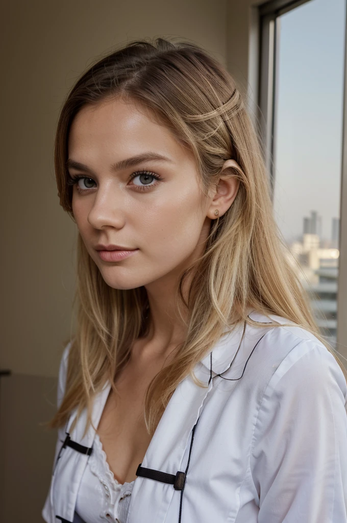 ((best quality)), ((Meisterwerk)), (Detailliert), Perfektes Gesicht, 1.1, Hochdetaillierte Gesichts- und Hautstruktur, Detaillierte Augen, Anna Björn a 21 year old blonde swedish girl, cute vacation pictures in dubai, cute modern student clothing, full body picture, cute makeup, aesthetic instagram pictures