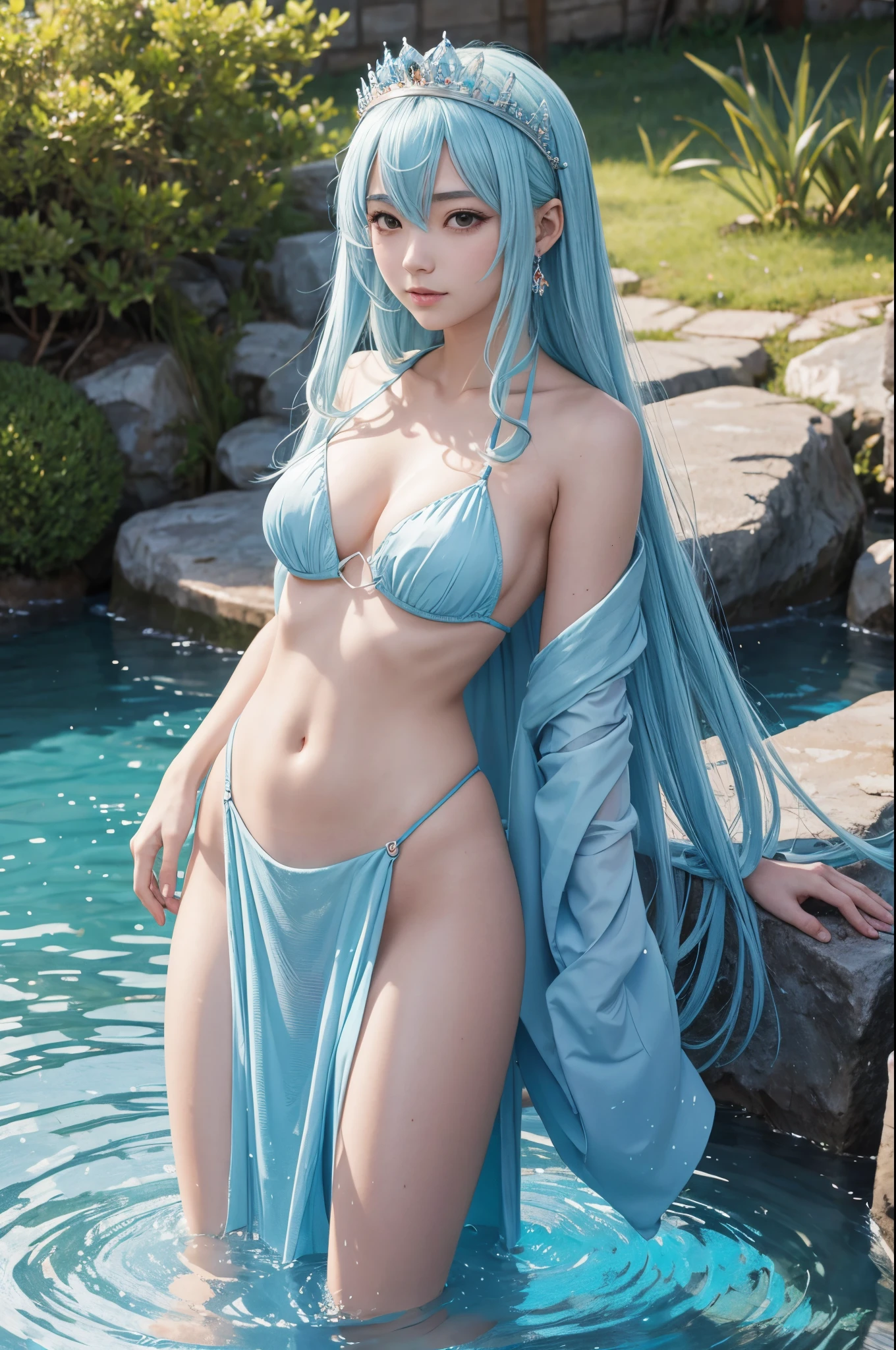 Water princess, genshim impact style