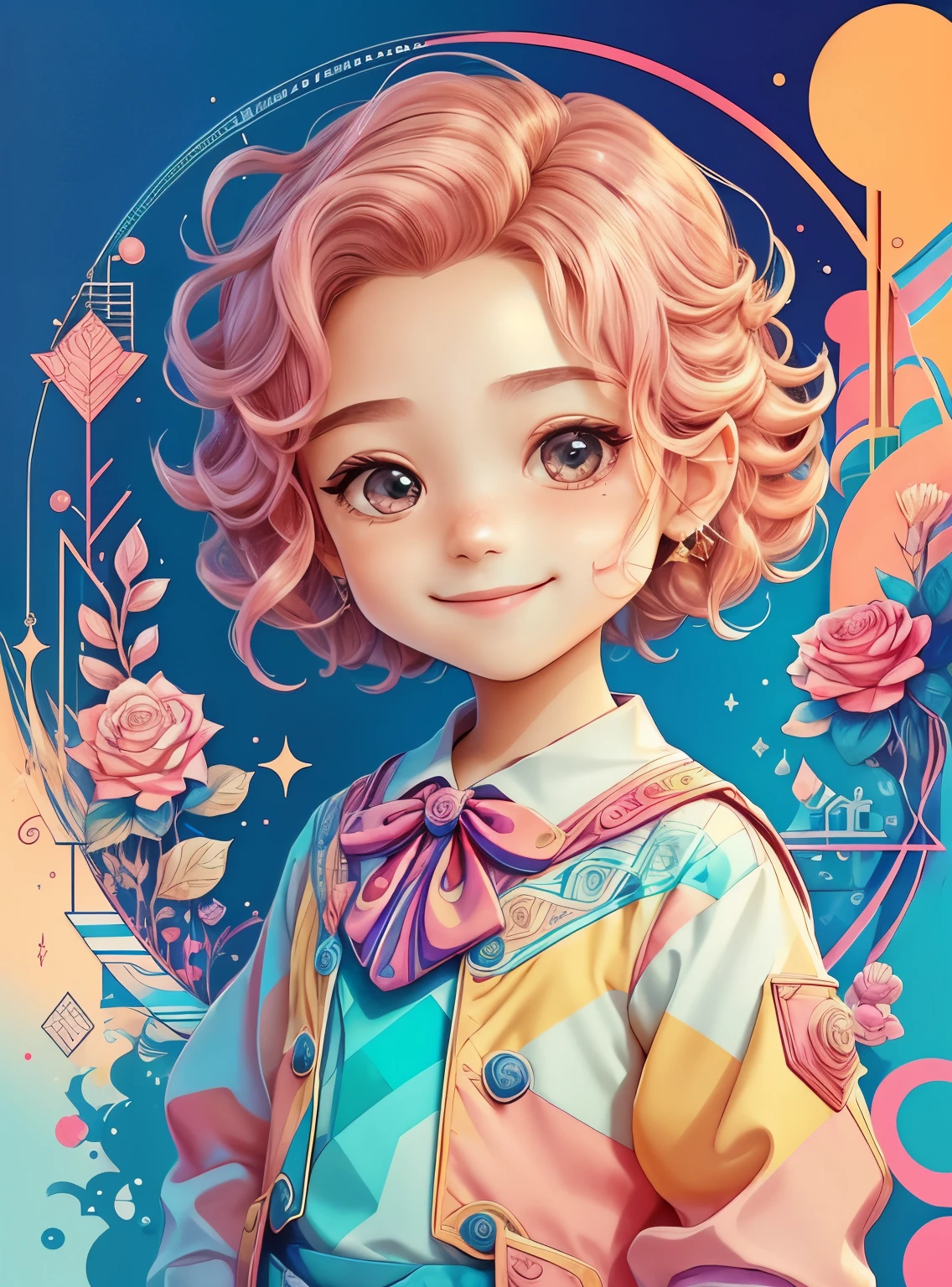 ((cute boy smiling with a beautiful train)) - Criador: Walt Disney2023) ), ,, ( Walt Disney acolchoamento ,multidimensional geometric wall PORTRAIT, arte, Chibi,
Yang08k, lindo, Colouring,Rose
Primary works, qualidade superior, melhor qualidade, Arte Oficial, Beautiful and Aesthetic,)) ), ,, Walt Disney acolchoamento ,multidimensional geometric wall PORTRAIT, arte, Chibi,
Yang08k, lindo, (Colouring, rosa), amarelo ,azul ,vermelho e branco)
Primary works, qualidade superior, melhor qualidade, Arte Oficial, Beautiful and Aesthetic,