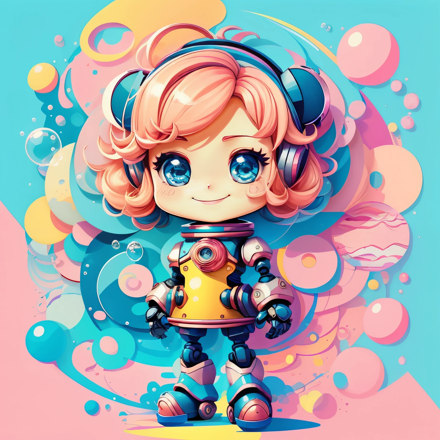 ((cute robot smiling with wheels and bubbles)) - Criador: Walt Disney2023) ), ,, ( Walt Disney acolchoamento ,multidimensional geometric wall PORTRAIT, arte, Chibi,
Yang08k, lindo, Colouring,Rose
Primary works, qualidade superior, melhor qualidade, Arte Oficial, Beautiful and Aesthetic,)) ), ,,  Walt Disney acolchoamento ,multidimensional geometric wall PORTRAIT, arte, Chibi,
Yang08k, lindo, (Colouring, rosa), amarelo ,azul ,vermelho e branco)
Primary works, qualidade superior, melhor qualidade, Arte Oficial, Beautiful and Aesthetic,