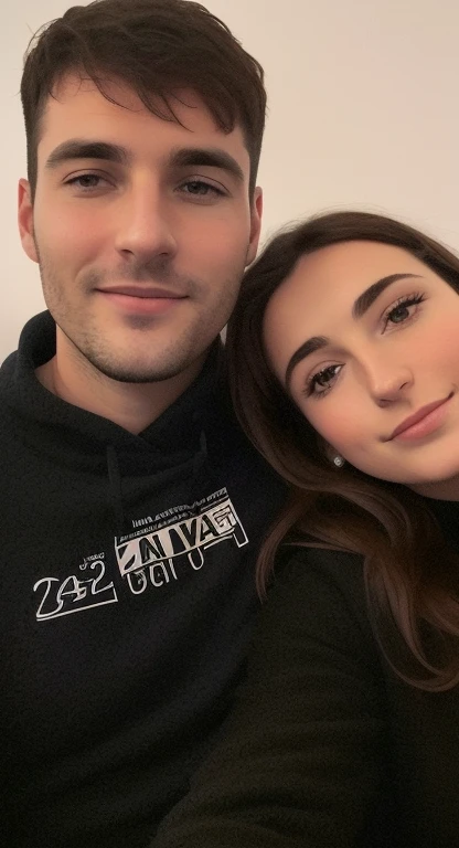 Il y a un homme et une femme qui posent pour une photo, Image de profil, image de très très mauvaise qualité, Charli Bowater et Artgeem, Photo de profil 1024px, couple charmant, Photo de profil, Photo de profil, Pokimane, Photo de profil, prise au début des années 2020, ils sont amoureux