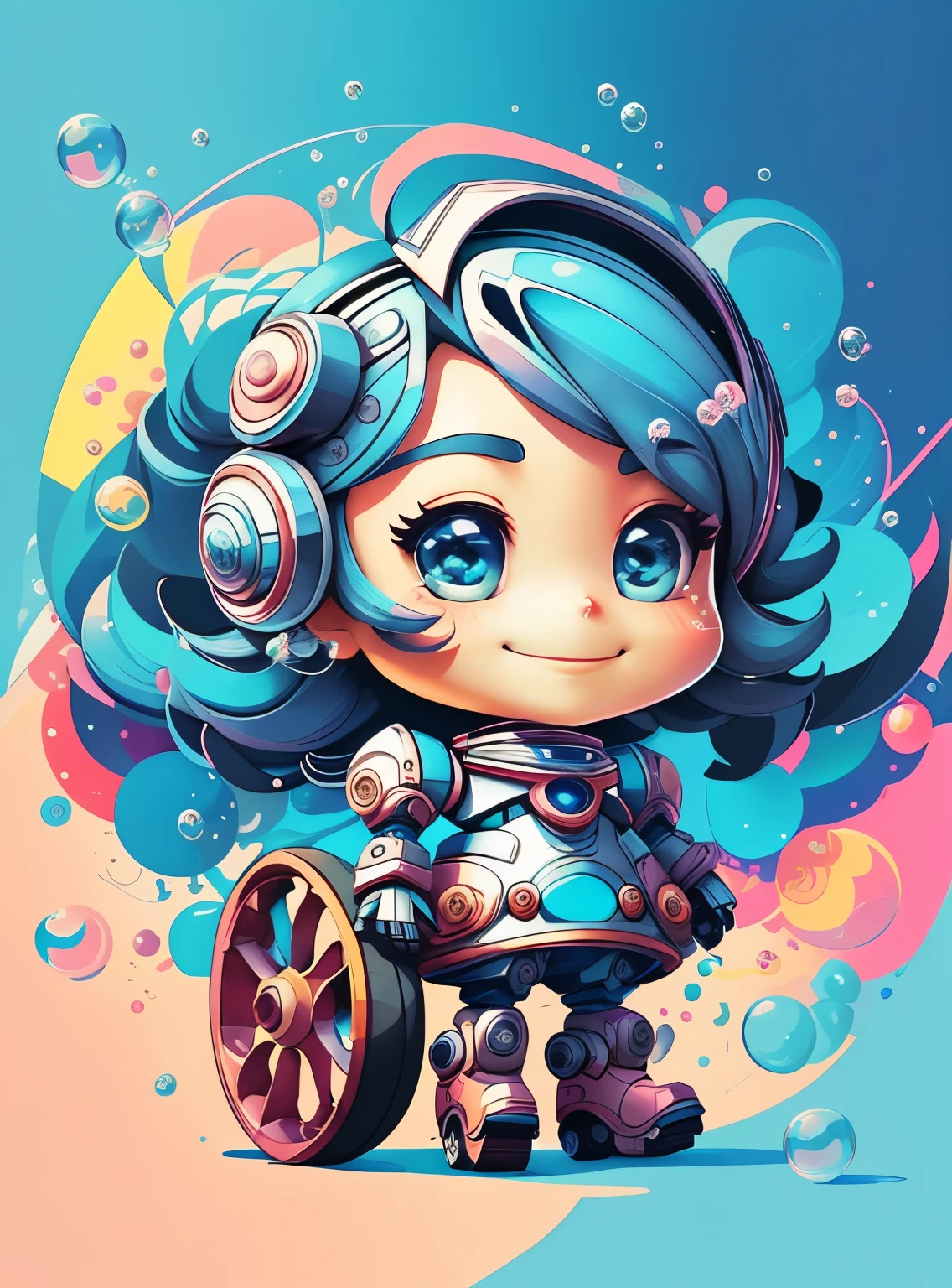 ((cute robot smiling with wheels and bubbles)) - Criador: Walt Disney2023) ), ,, ( Walt Disney acolchoamento ,multidimensional geometric wall PORTRAIT, arte, Chibi,
Yang08k, lindo, Colouring,Rose
Primary works, qualidade superior, melhor qualidade, Arte Oficial, Beautiful and Aesthetic,)) ), ,, Walt Disney acolchoamento ,multidimensional geometric wall PORTRAIT, arte, Chibi,
Yang08k, lindo, (Colouring, rosa), amarelo ,azul ,vermelho e branco)
Primary works, qualidade superior, melhor qualidade, Arte Oficial, Beautiful and Aesthetic,