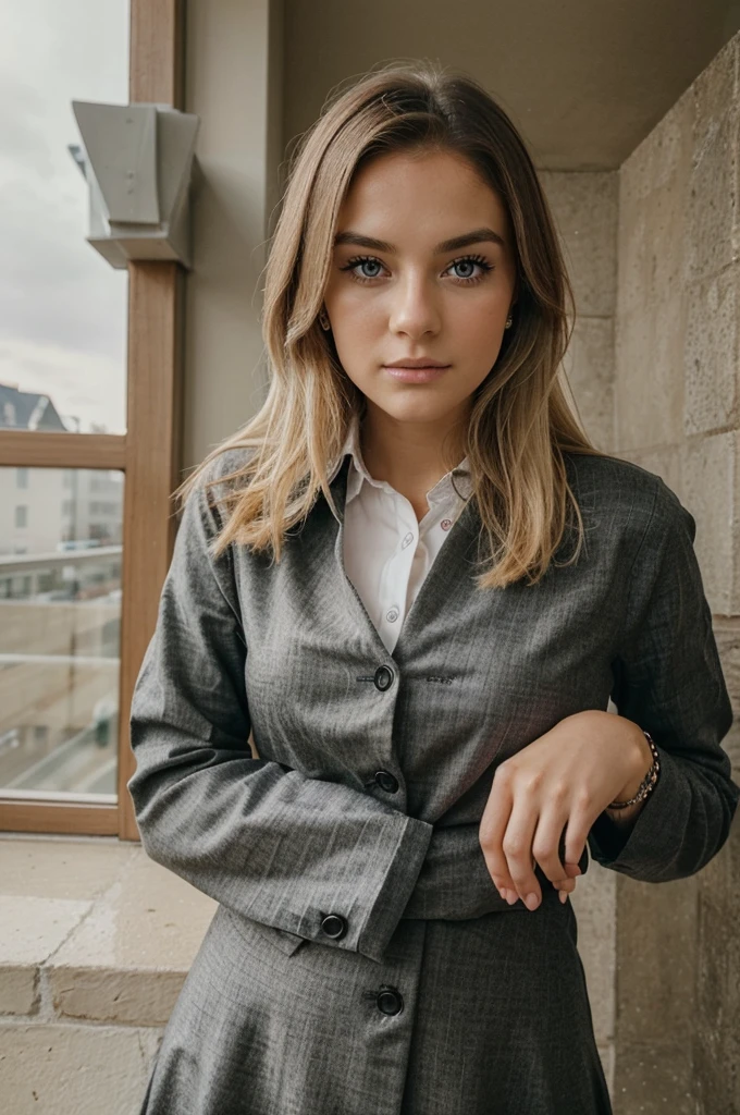 ((best quality)), ((Meisterwerk)), (Detailliert), Perfektes Gesicht, 1.1, Hochdetaillierte Gesichts- und Hautstruktur, Detaillierte Augen, symmetrische Augen, Anna Björn a 21 year old blonde swedish girl, full body picture, cute makeup, cute poses, modest clothing, aesthetic instagram pictures